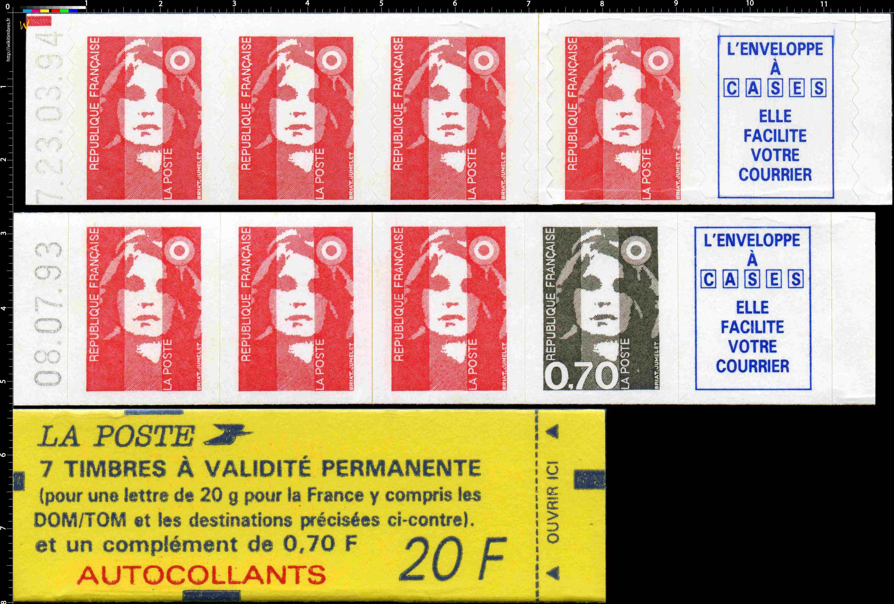 Enveloppe à cases elle facilite votre courrier