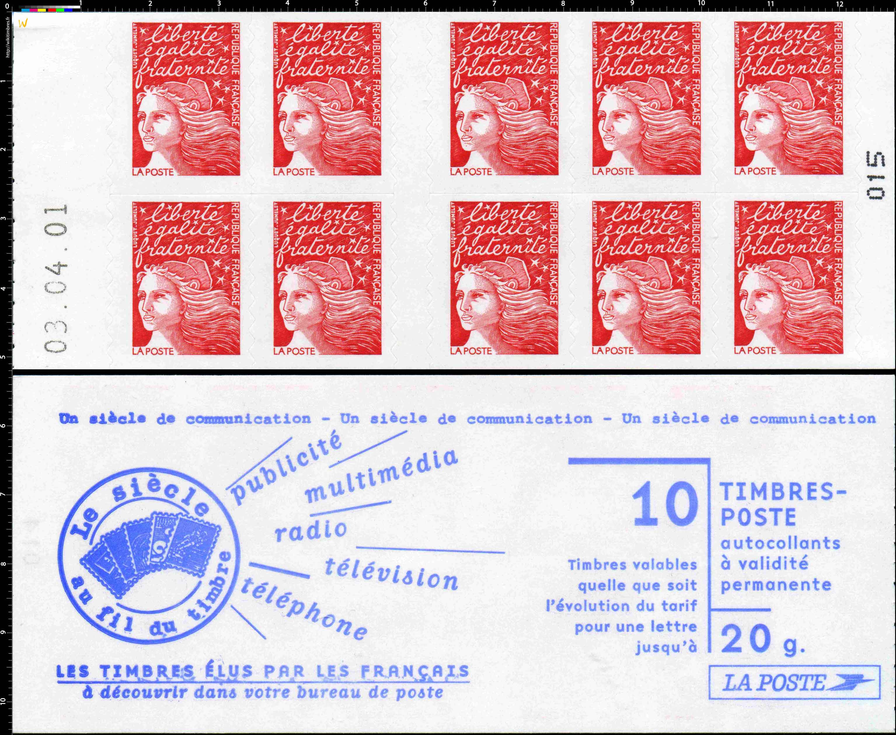 Le siècle au fil du timbre