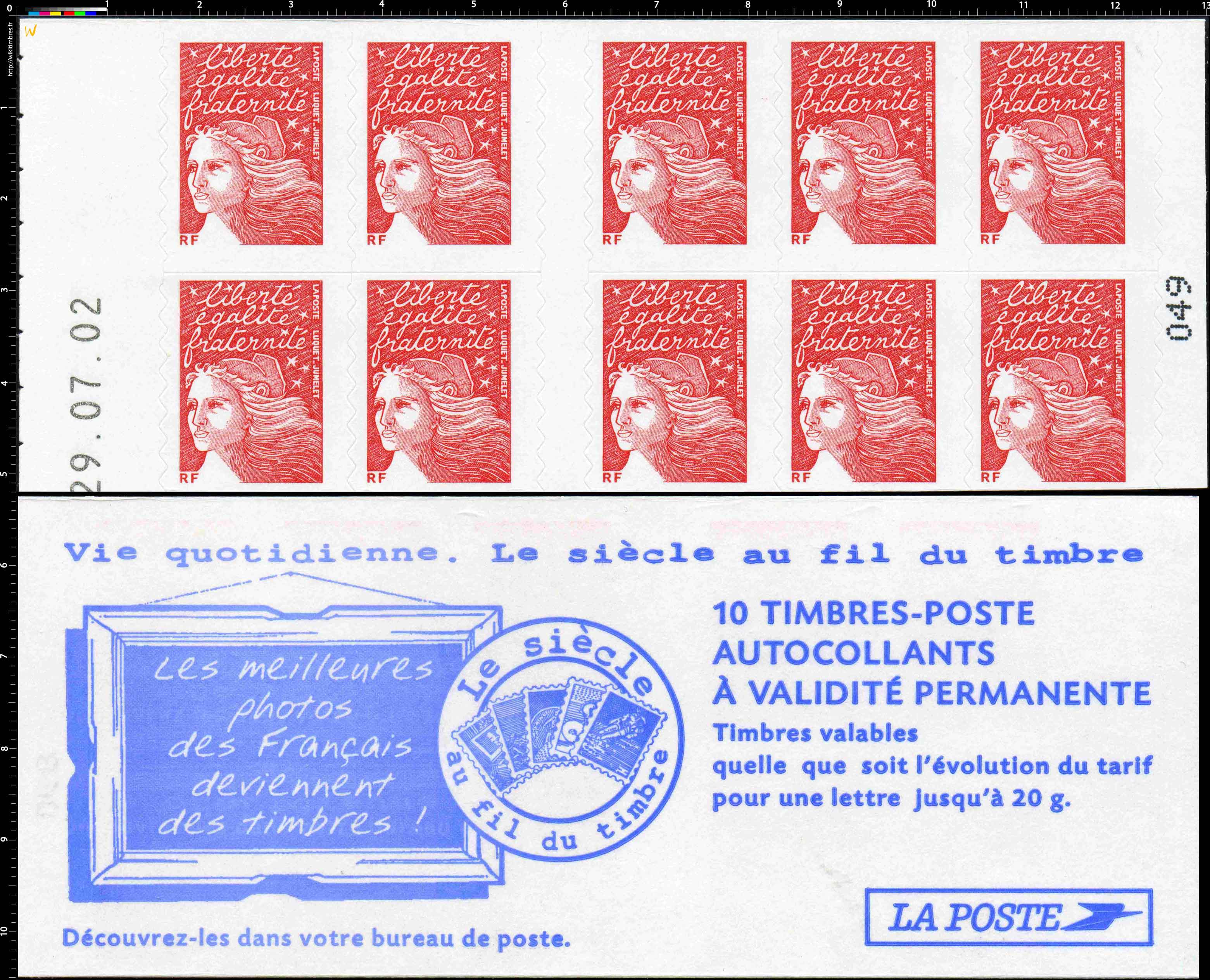 Vie quotidienne. Le siècle au fil du timbre