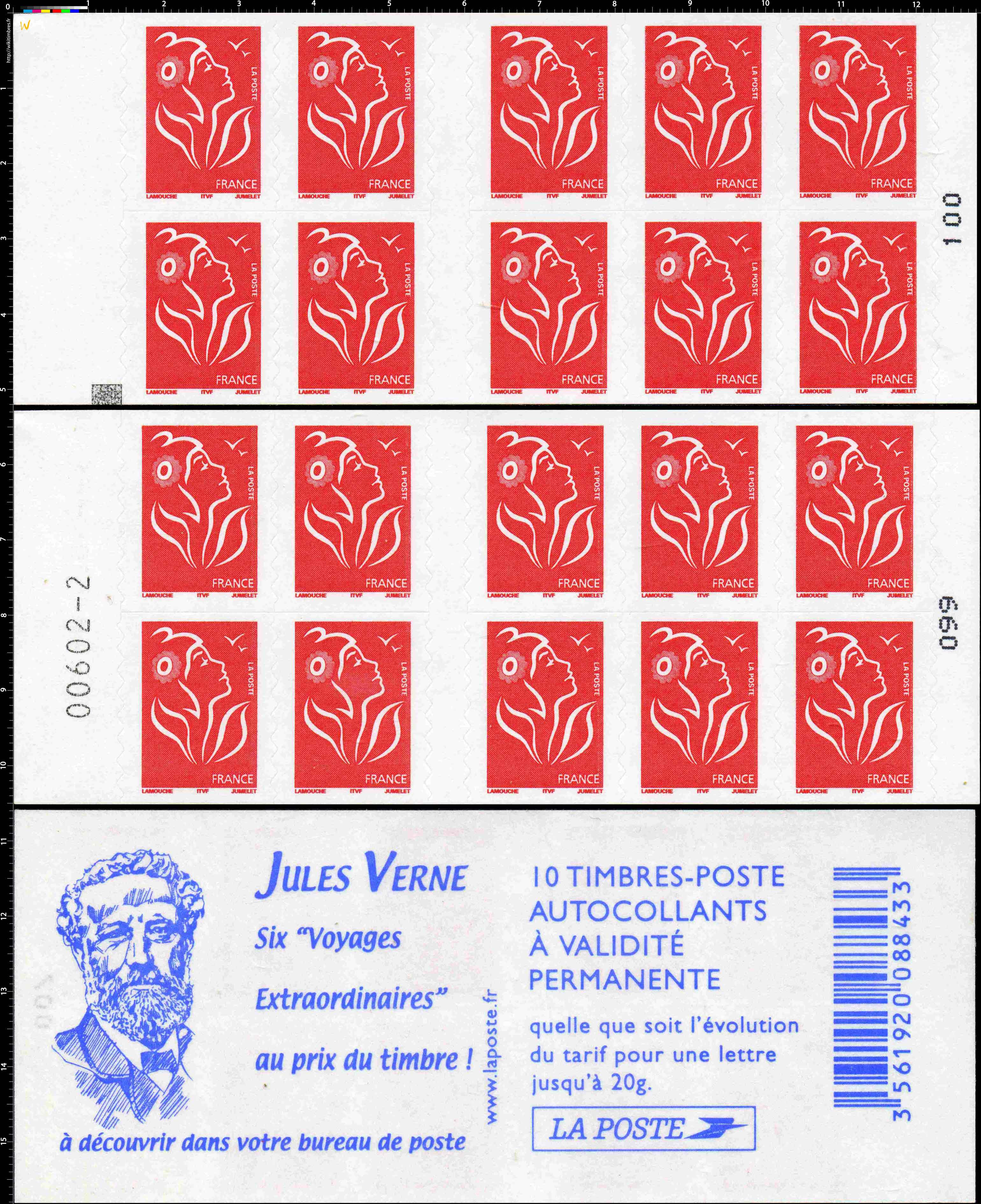 Jules Vernes six voyages extraordinaires au prix du timbre !