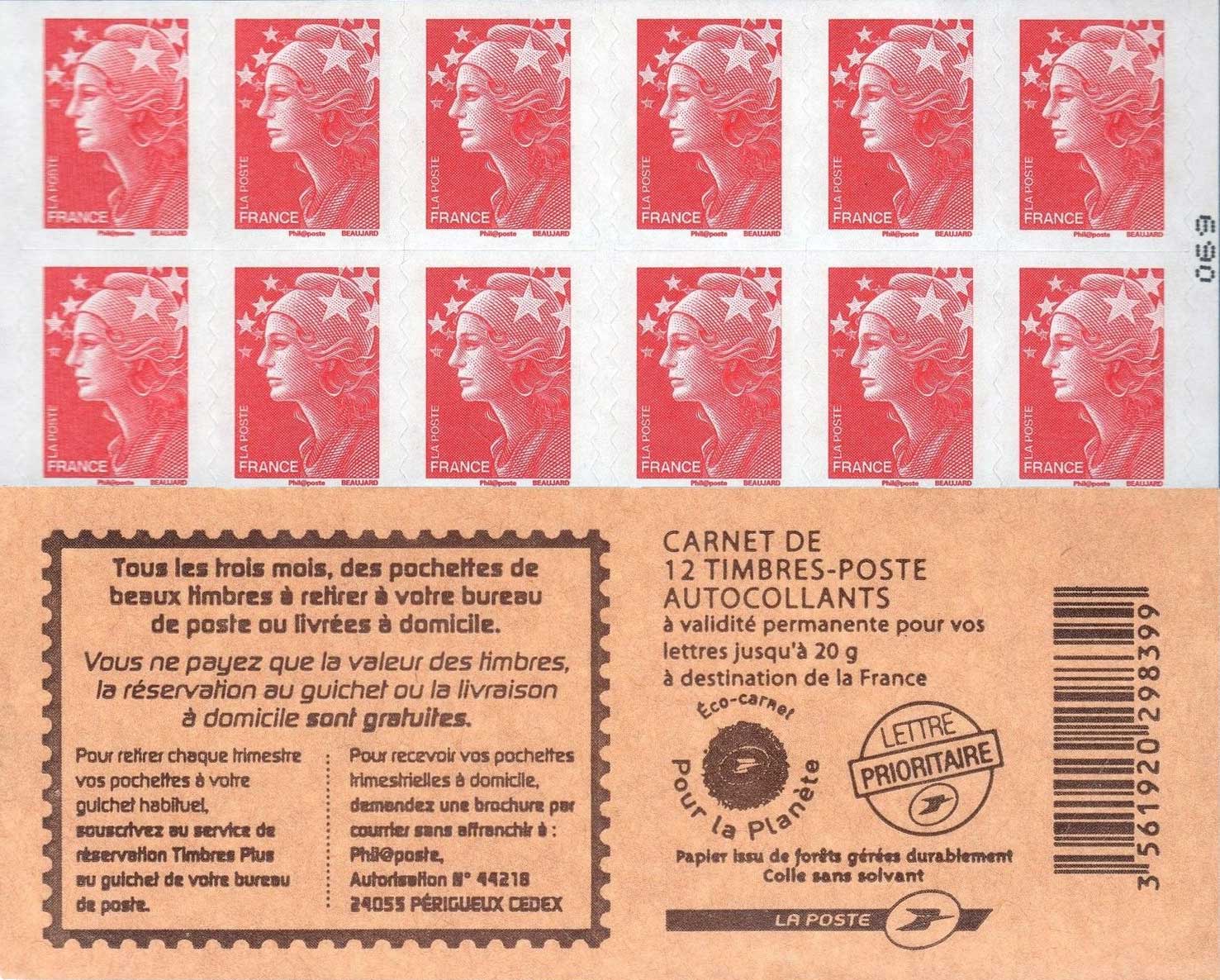 2009 Tous les trois mois, des pochettes de beaux timbres à retirer à votre bureau de poste ou livrées à domicile
