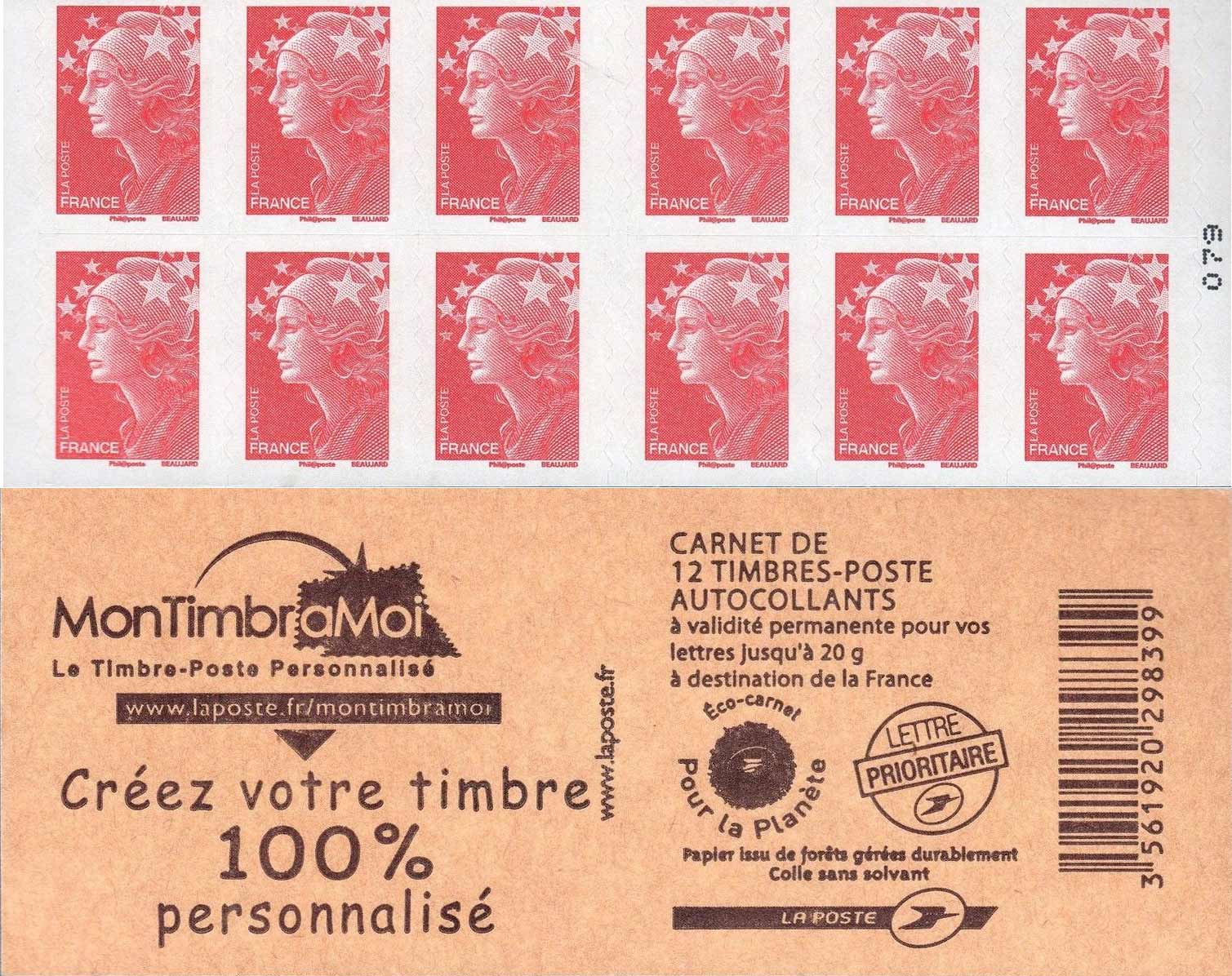 2009 MonTimbraMoi – Le Timbre-poste Personnalisé Créez votre timbre 100 % personnalisé