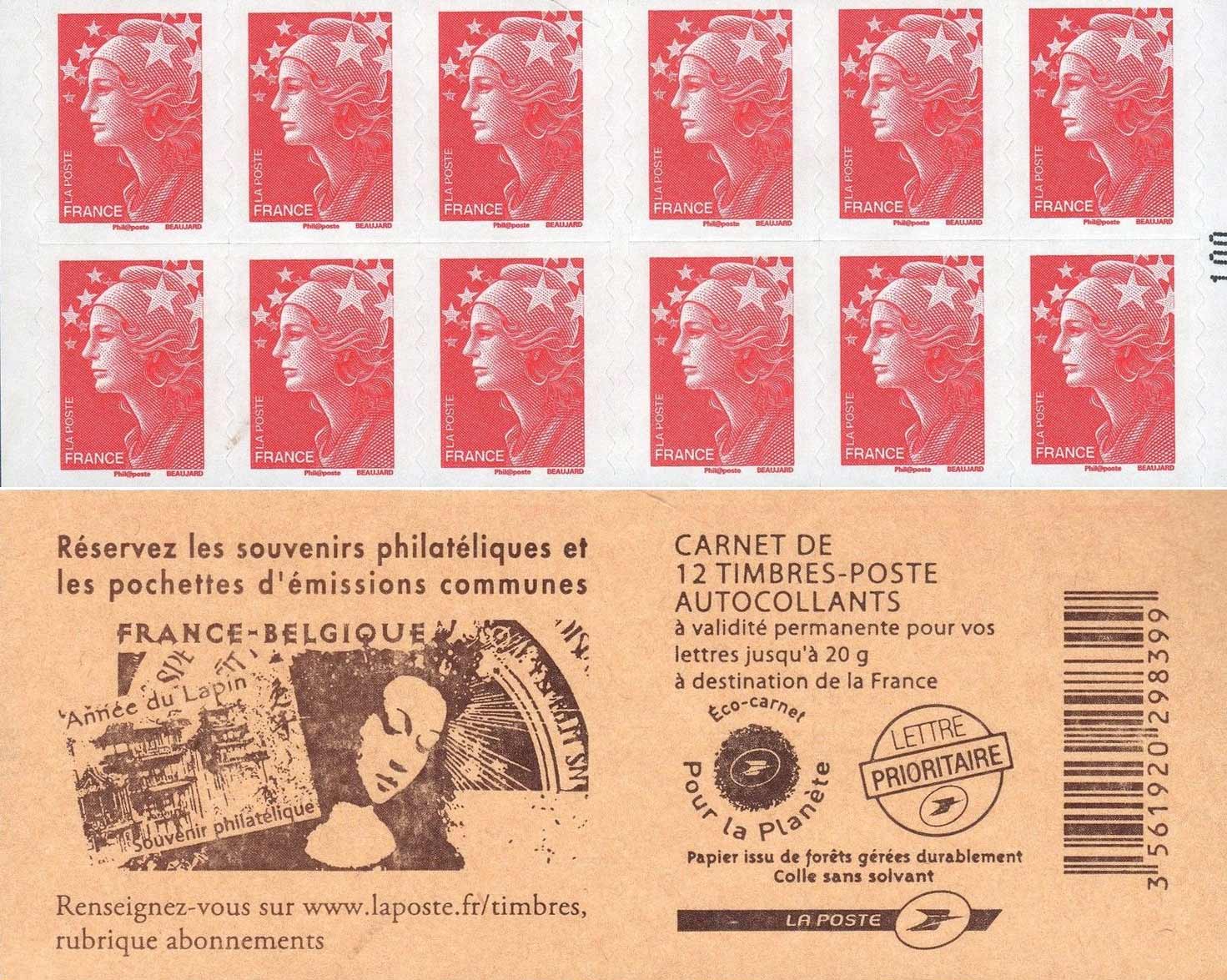 2011 «Réservez les souvenirs philatéliques et les pochettes d’émissions communes»