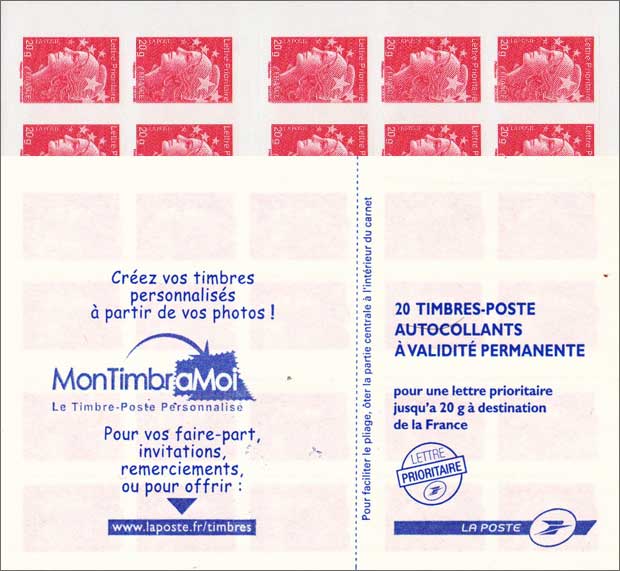 2012 Carnet Marianne de Beaujard (DAB)  MonTimbraMoi
