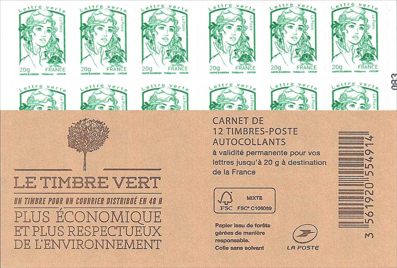 2013 Carnet le timbre vert