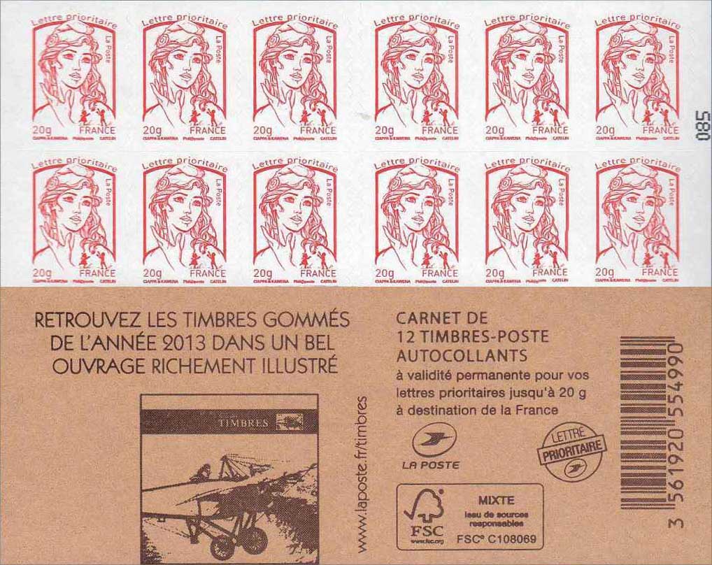 Retrouvez les timbres gommés de l'année 2013 dans un bel ouvrage richement illustré