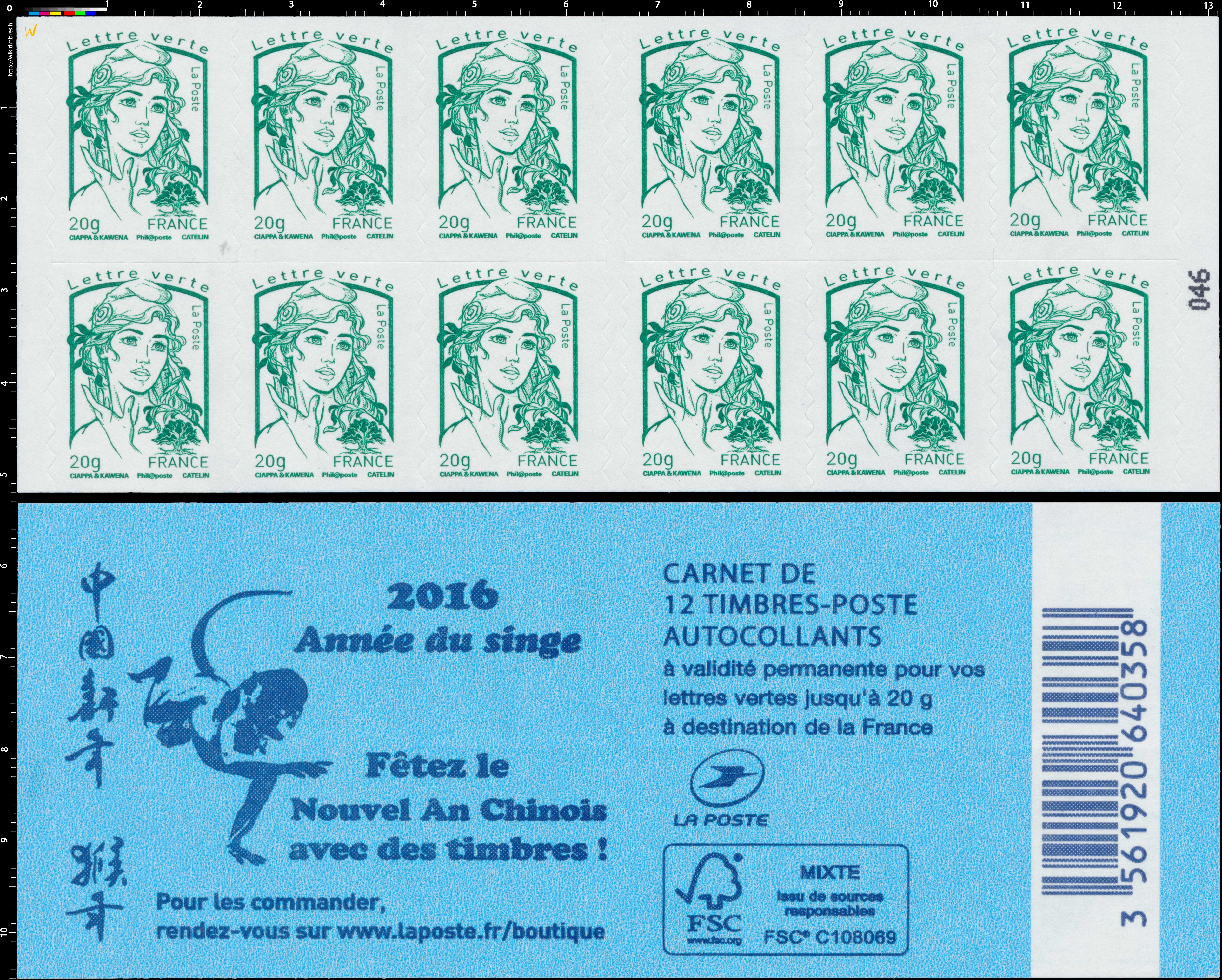 2015 Nouvel An Chinois 2016 - Année du singe