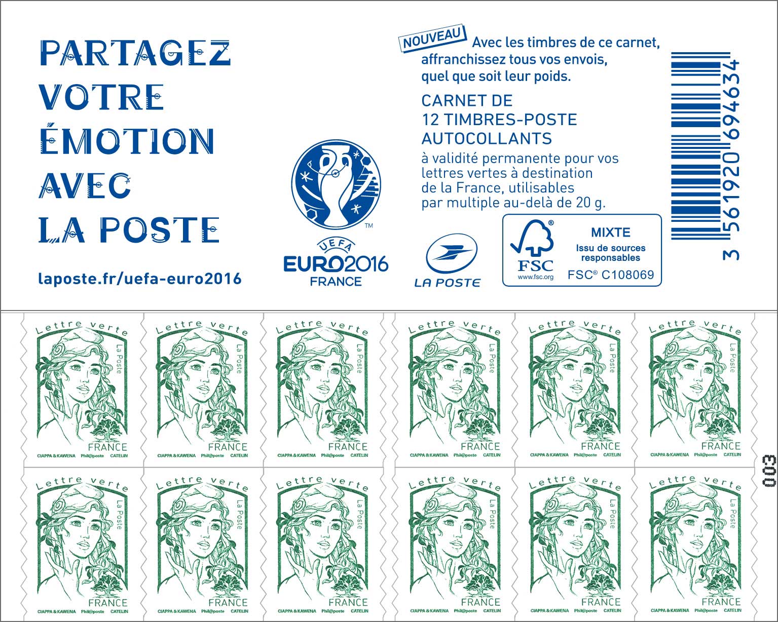 2016 Partagez votre émotion avec La Poste
