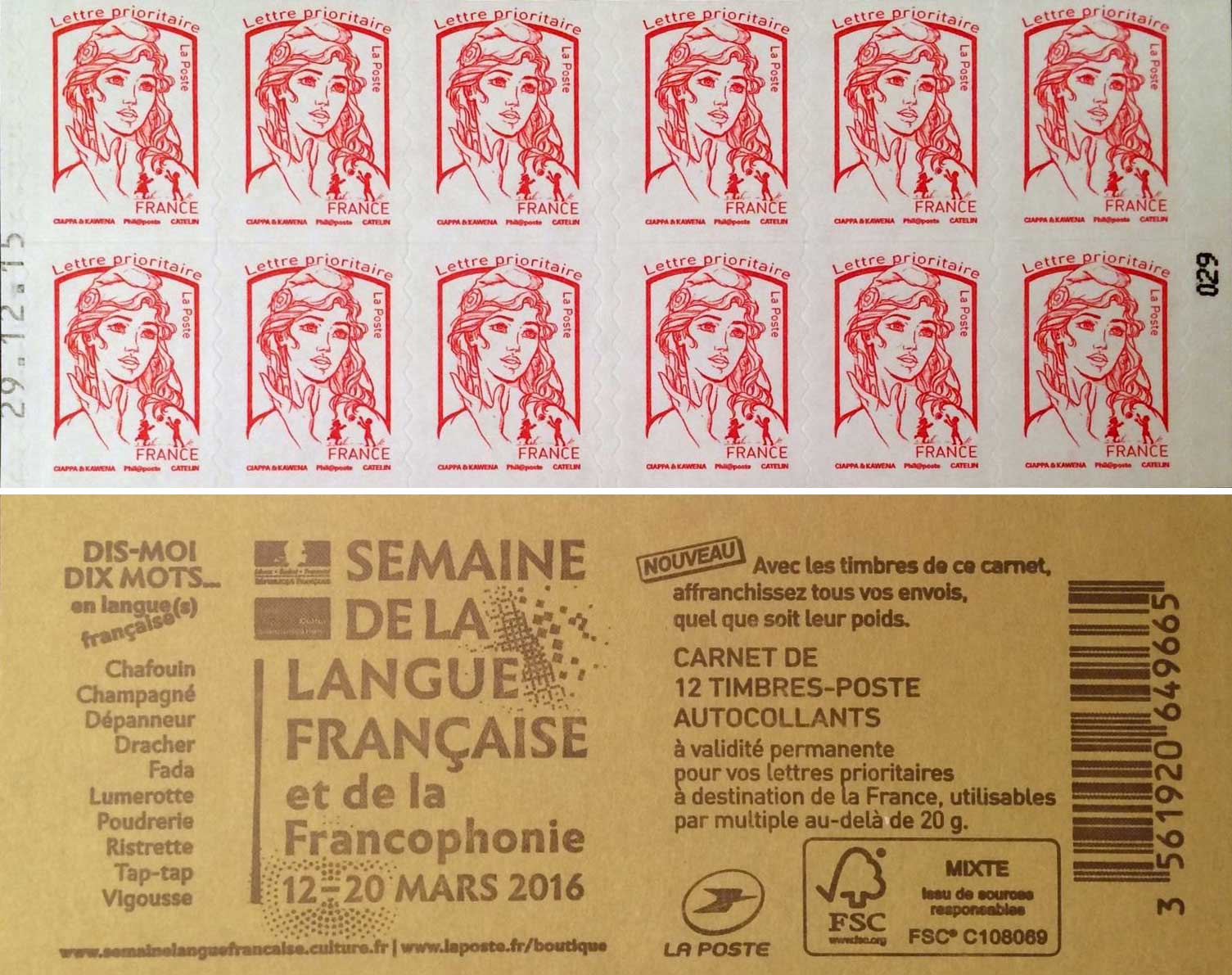 2016 Carnet couverture Semaine de la langue française