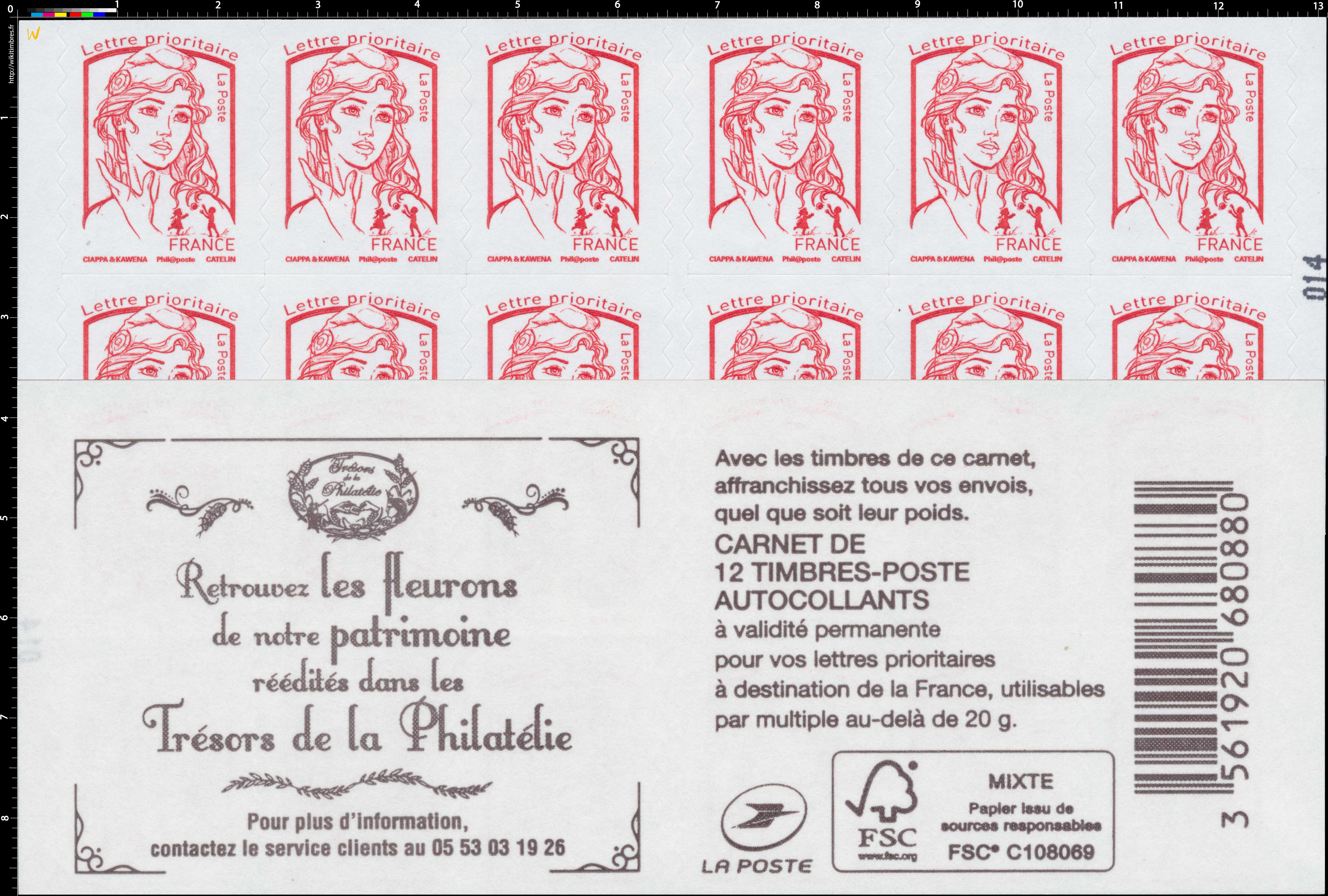 2017 Retrouvez les fleurons de notre patrimoine réédités dans les Trésors de la Philatélie