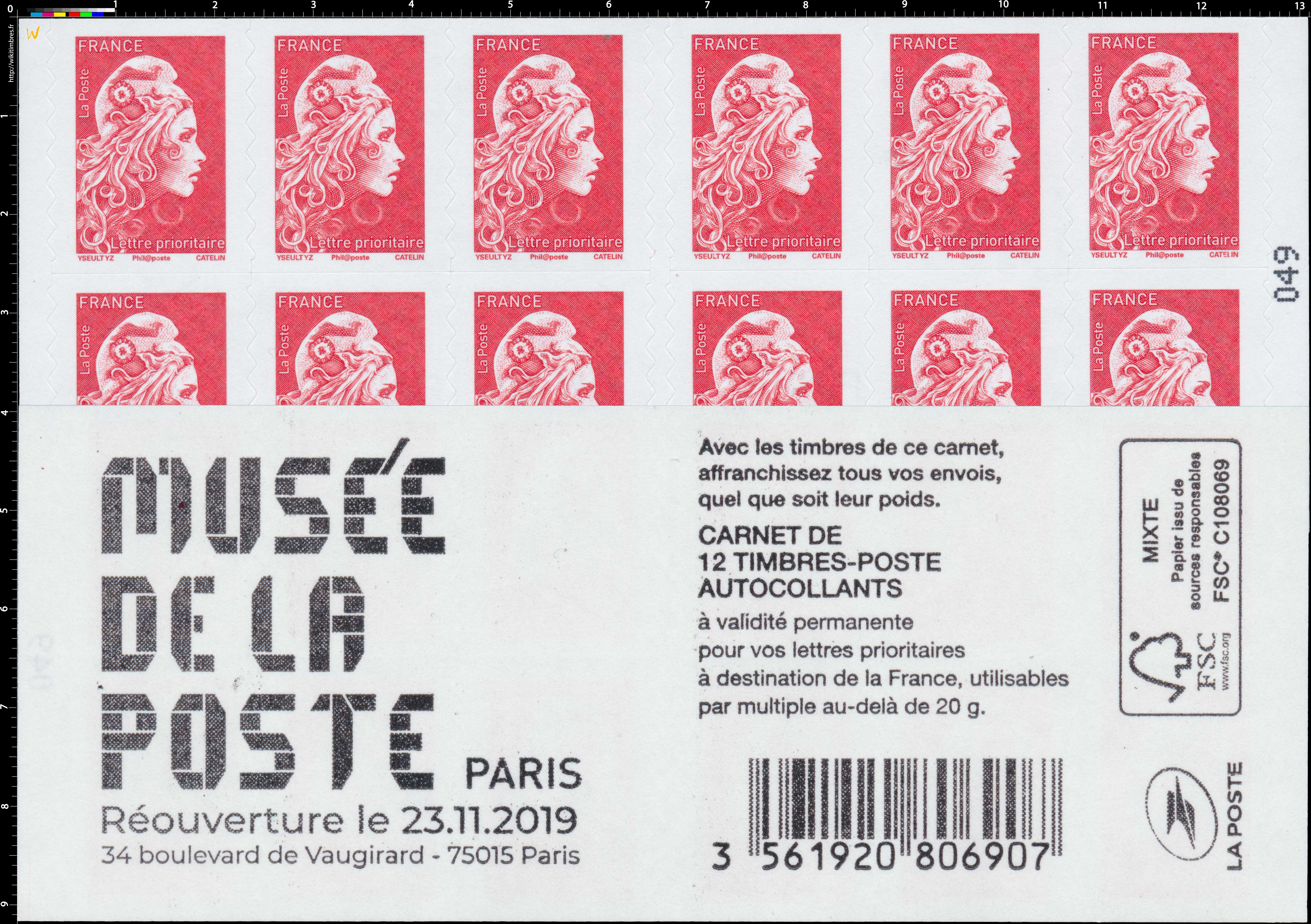 2019  Musée de La Poste - Paris - réouverture le 23.11.19