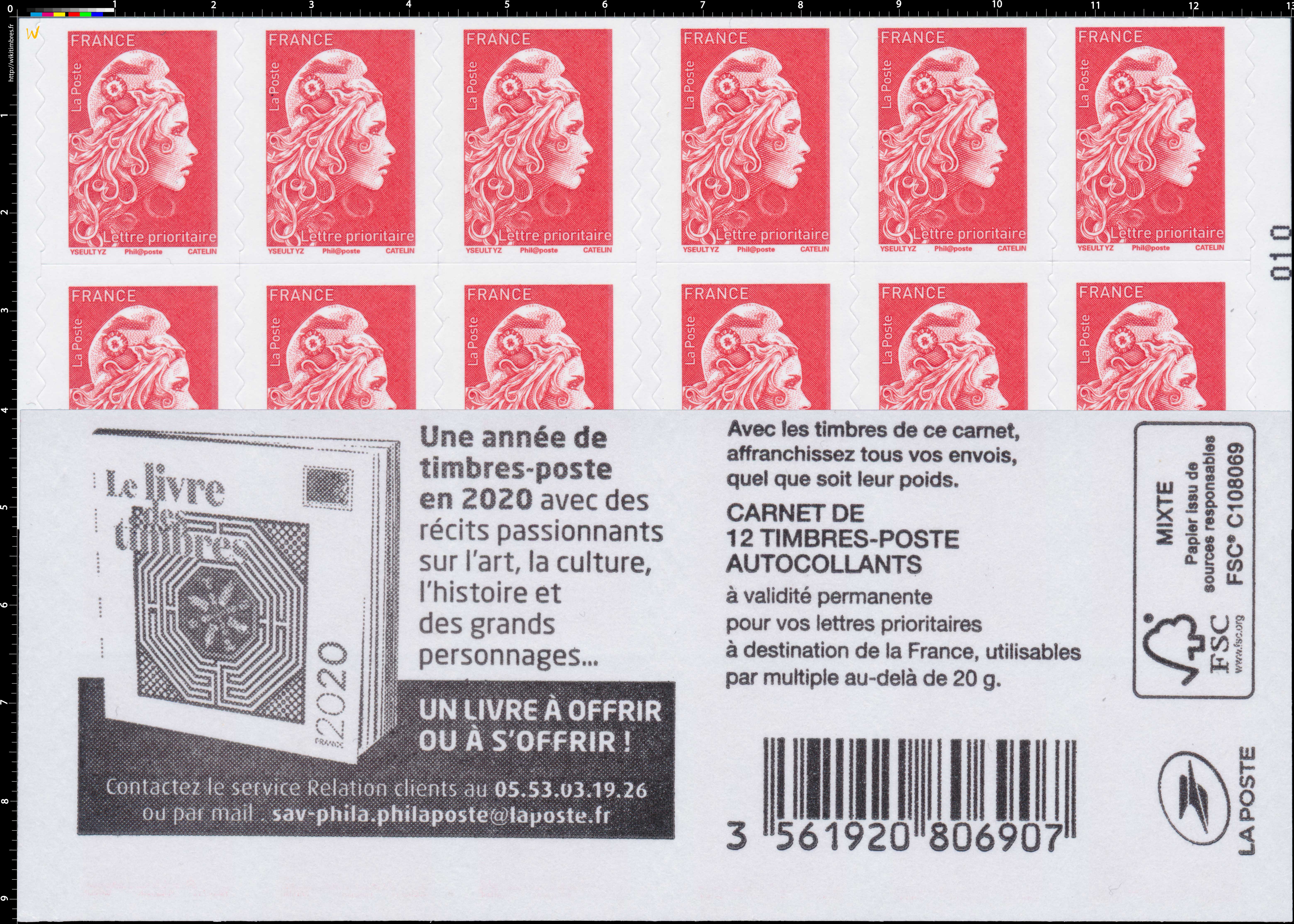2020 Le livre des timbres