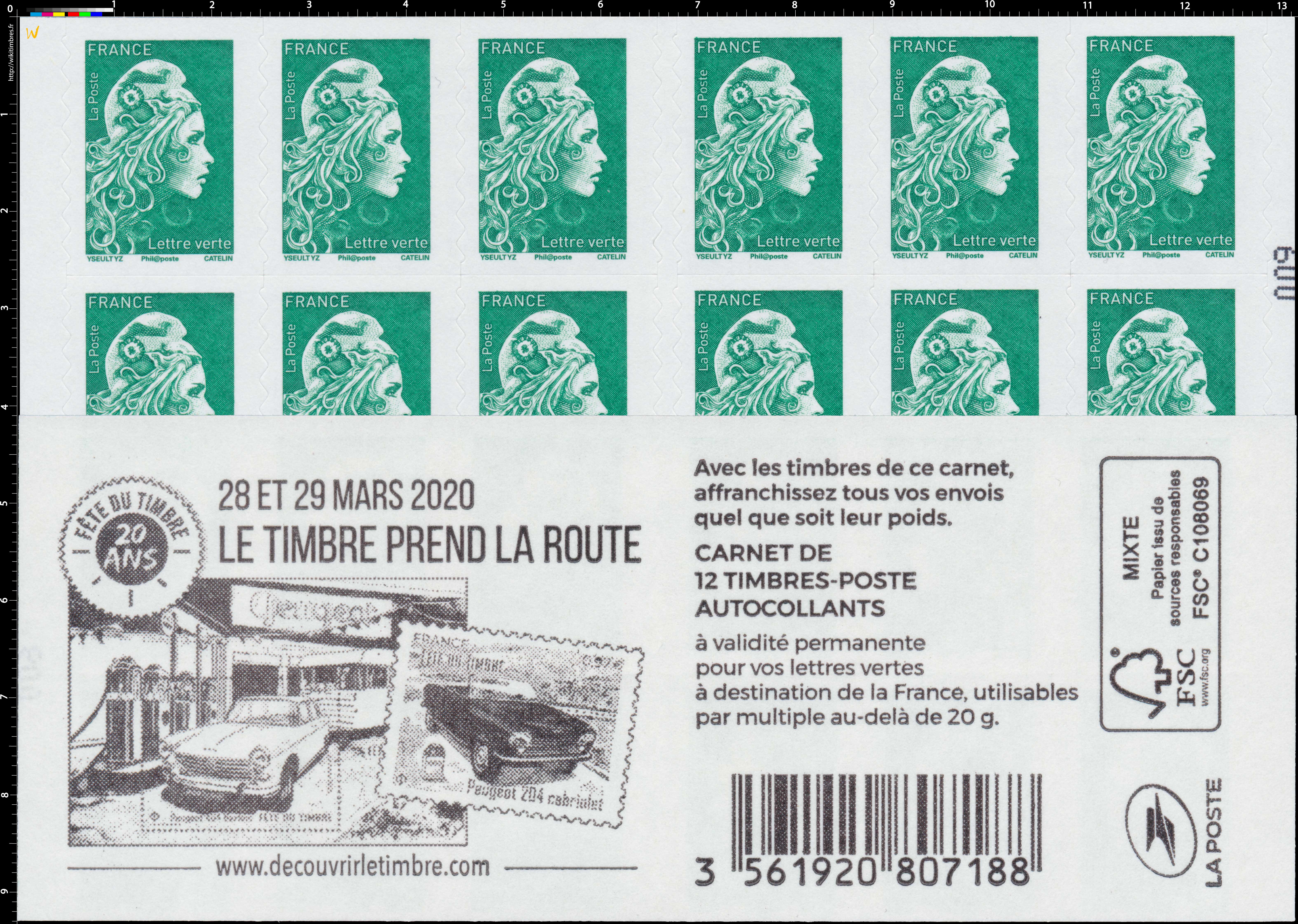 2019 28 et 29 mars 2020 Le timbre prend la route