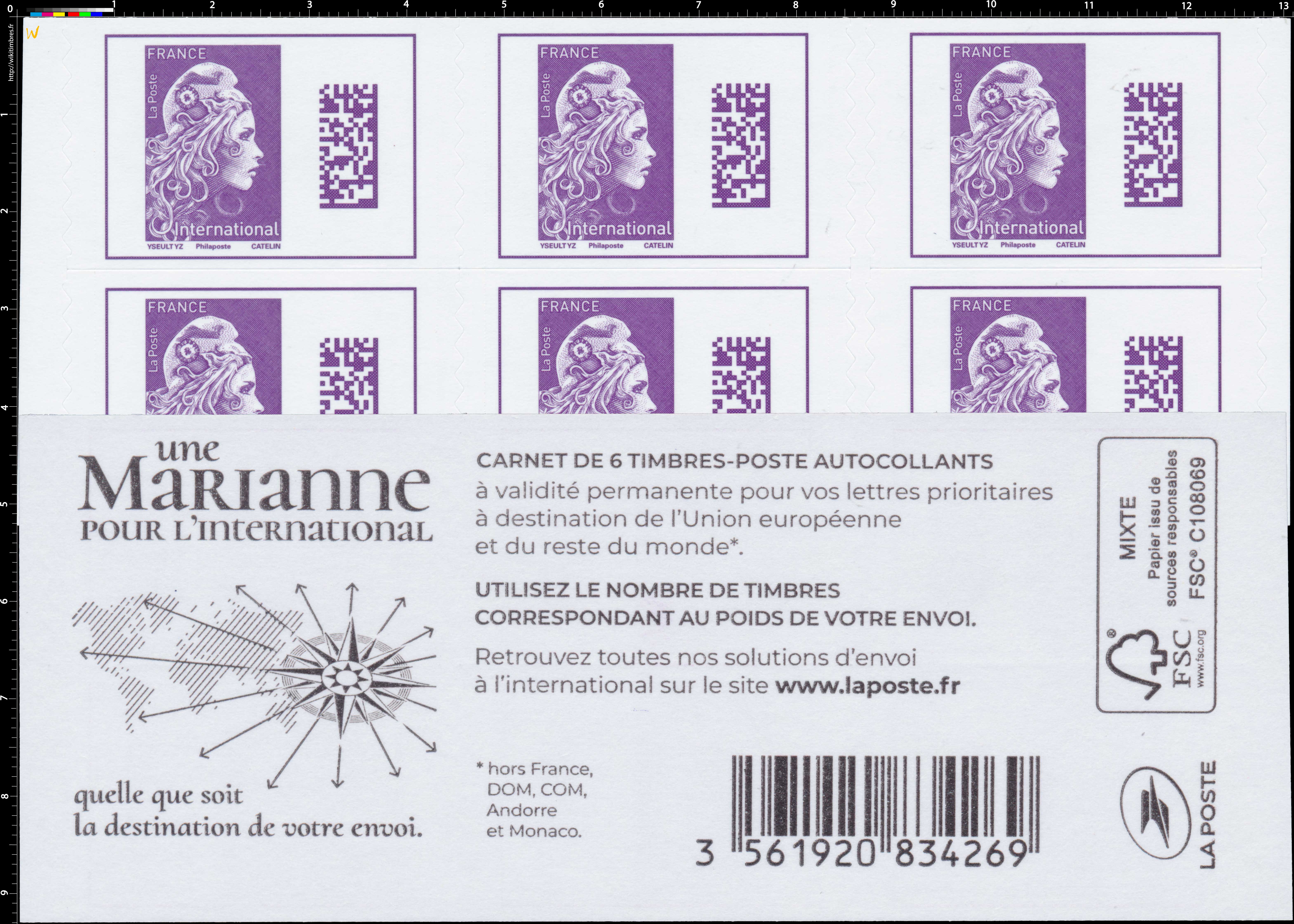 2021  Une Marianne pour l'international