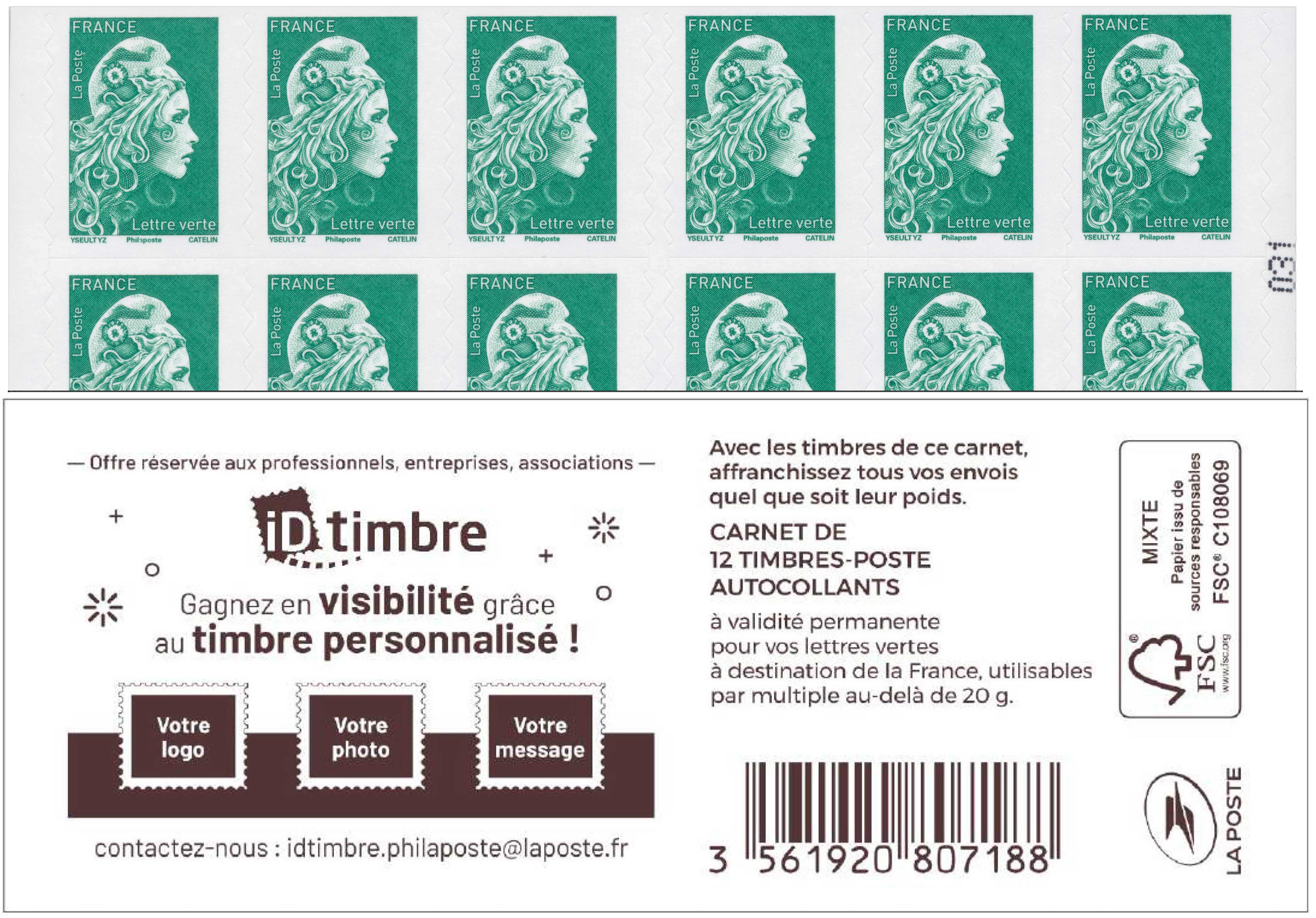2022 Gagnez en visibilité grâce au timbre personnalisé ! ID timbre