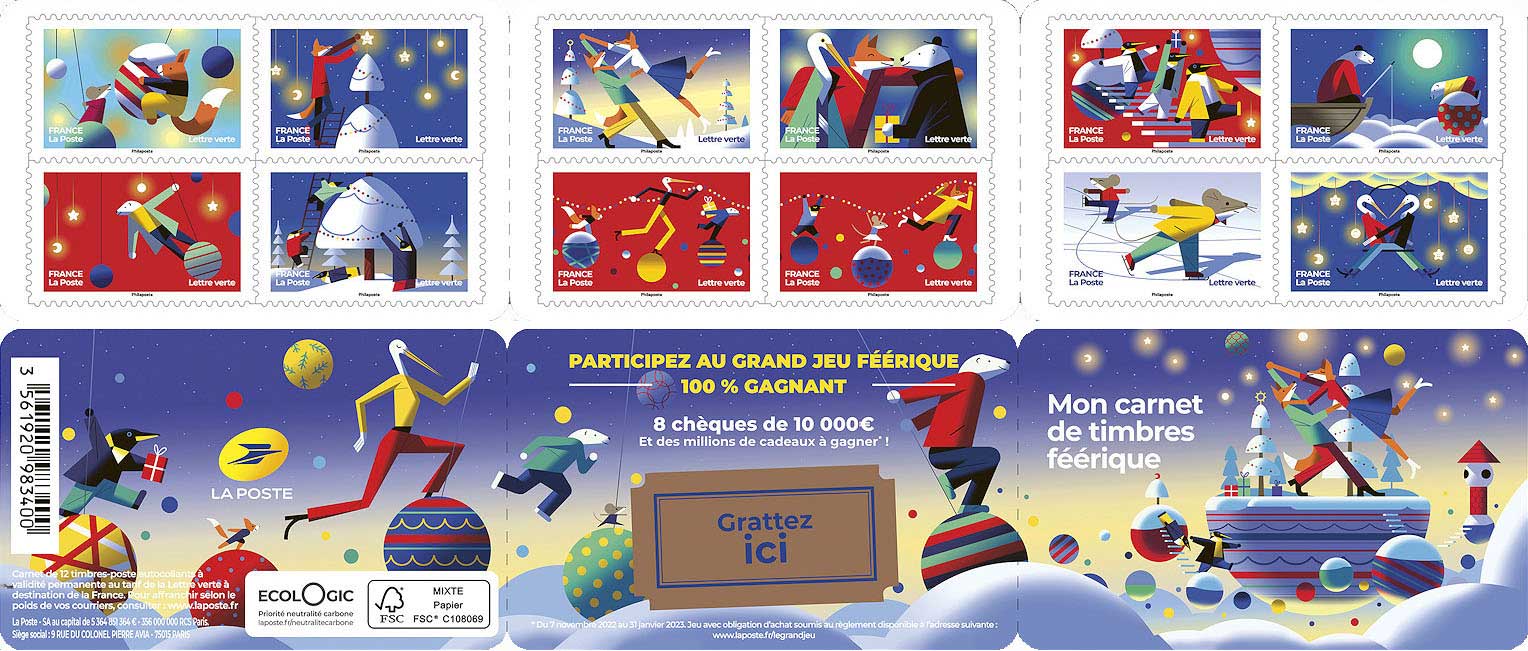 2022 Mon carnet de timbres féerique