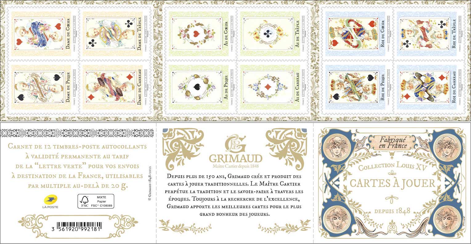 2022 CARTES À JOUER « COLLECTION LOUIS XV » DEPUIS 1848