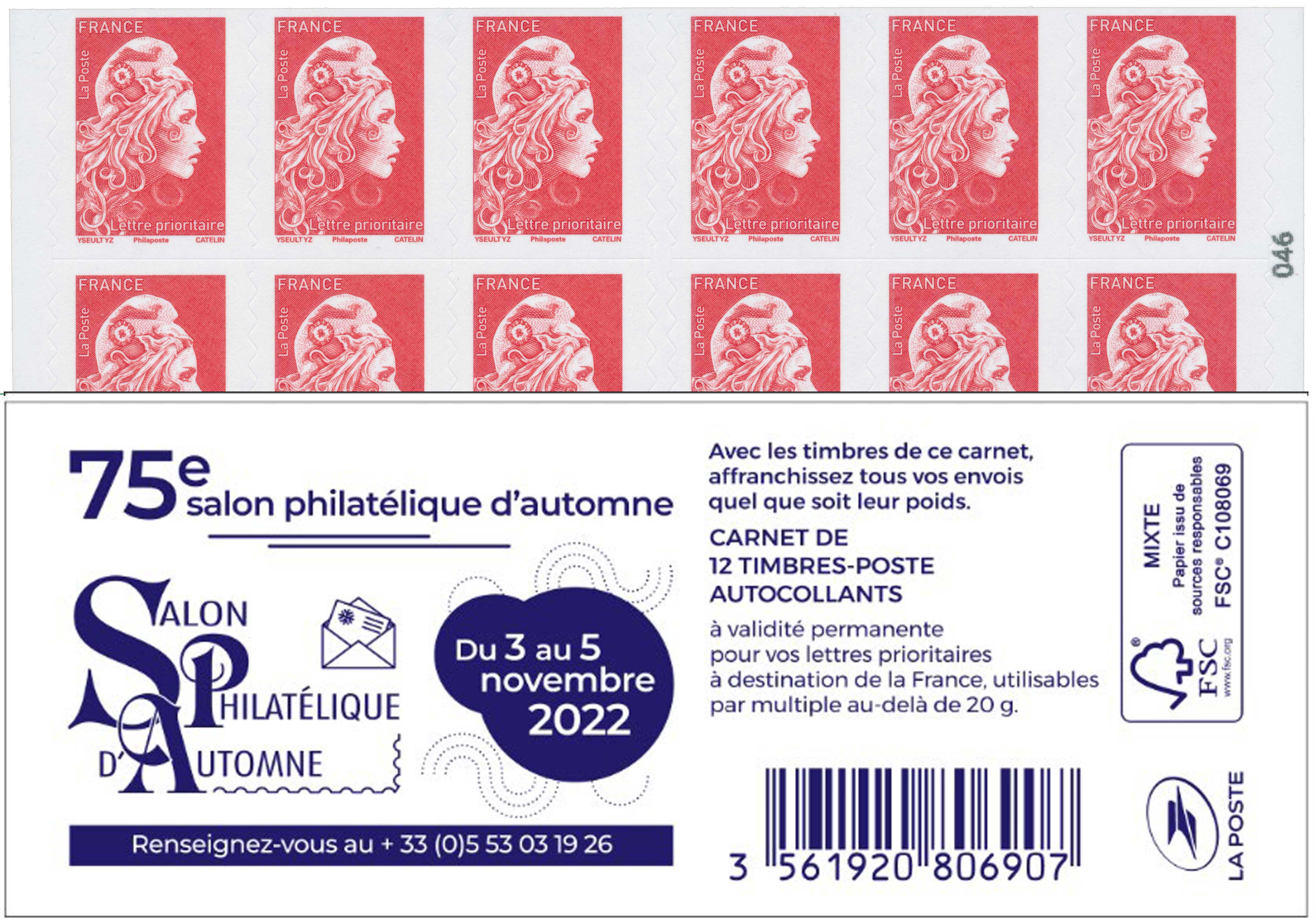2022 75e salon philatélique d’automne