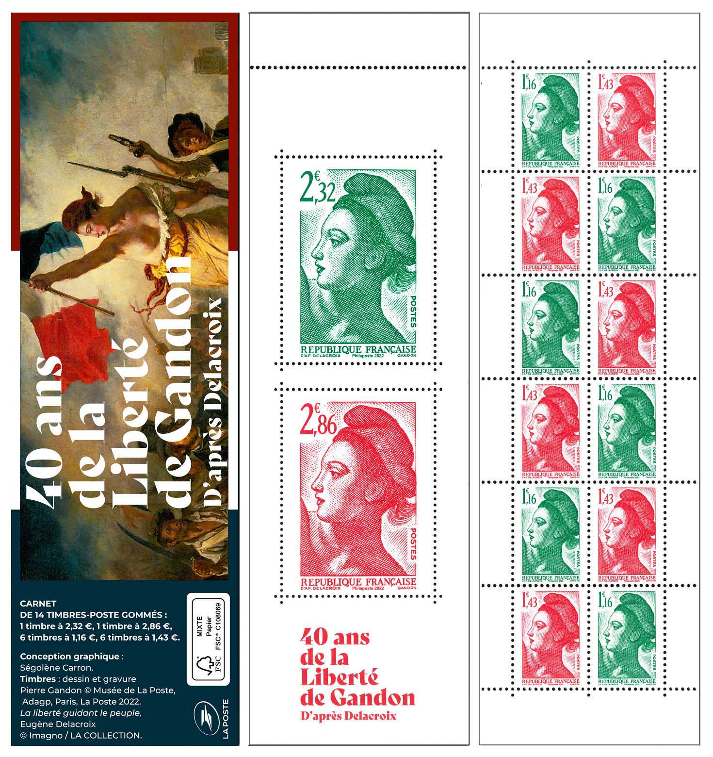 2022 40 DE LA LIBERTÉ DE GANDON d’après Delacroix