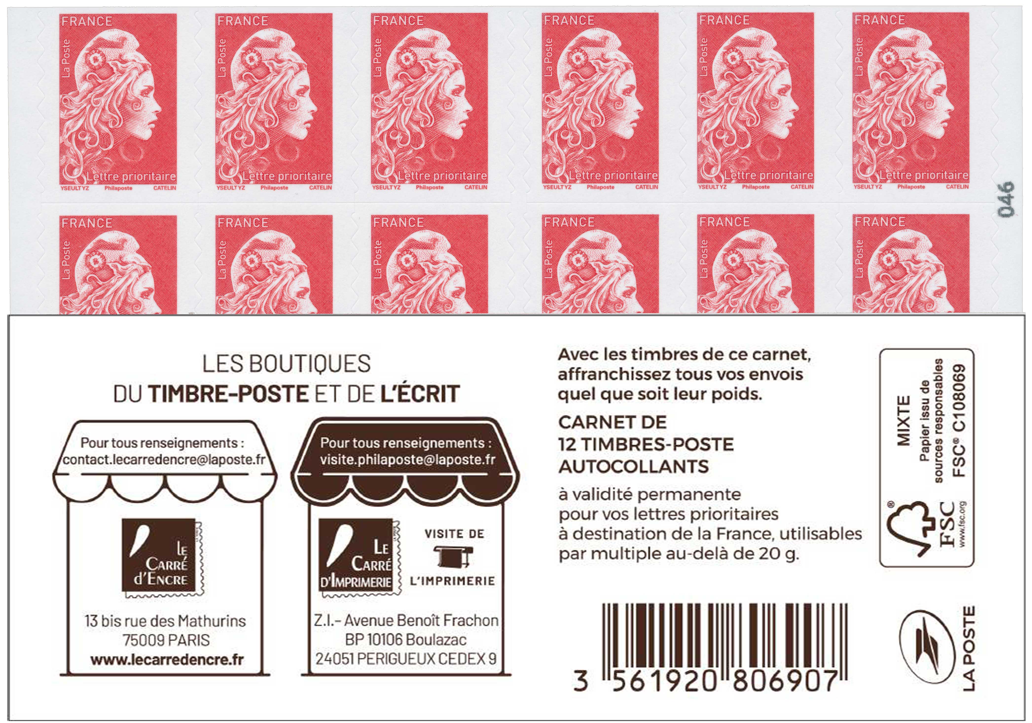 2022 LES BOUTIQUES DU TIMBRE-POSTE ET DE L’ÉCRIT