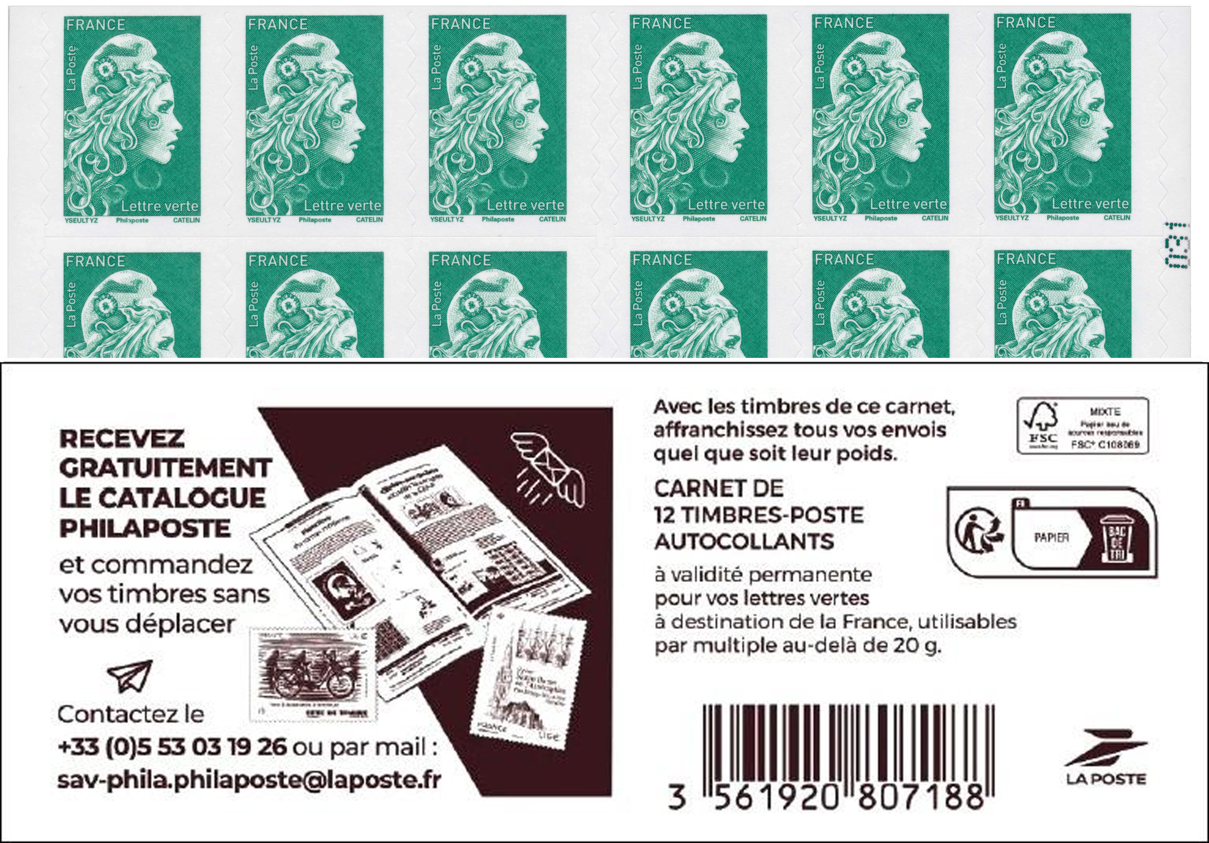 2023 CARNET MARIANNE -  CATALOGUE