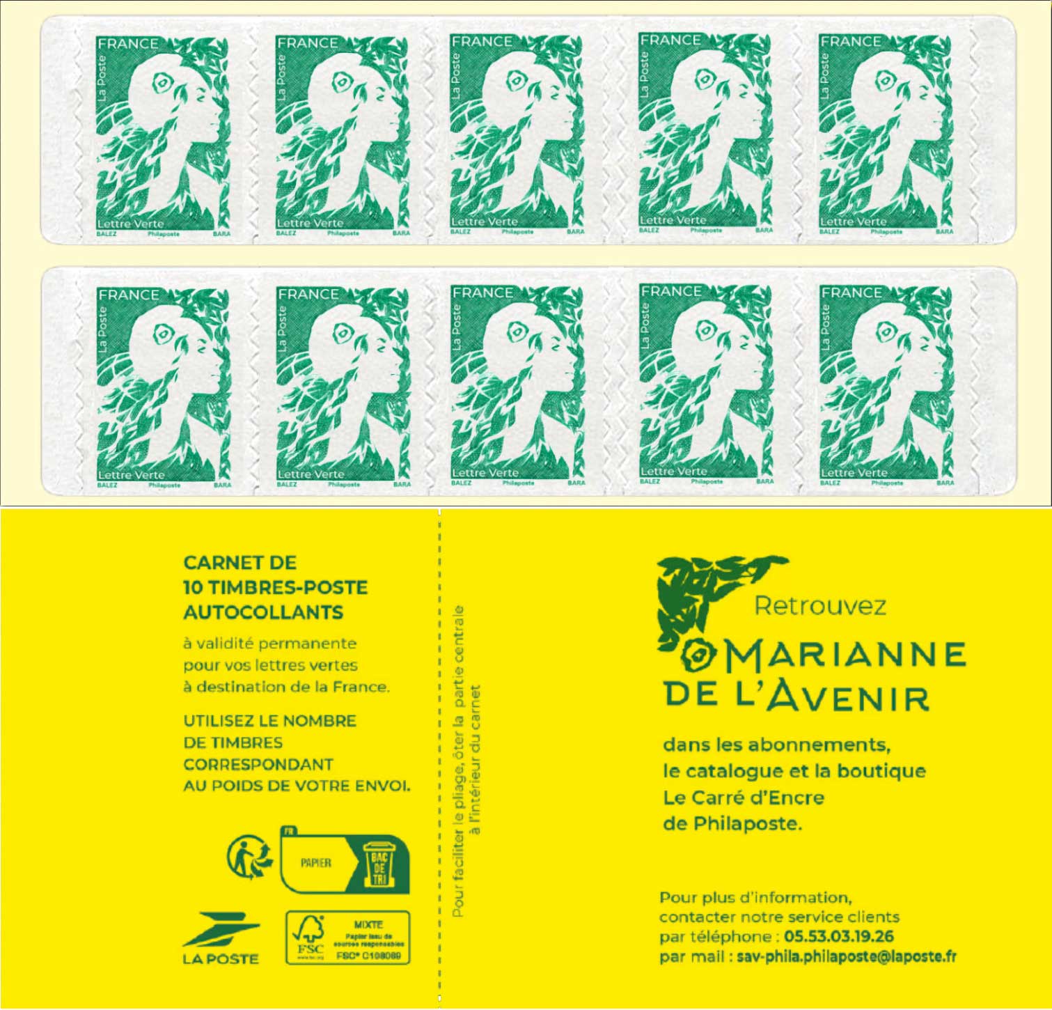 2023 Carnet Marianne de l'Avenir