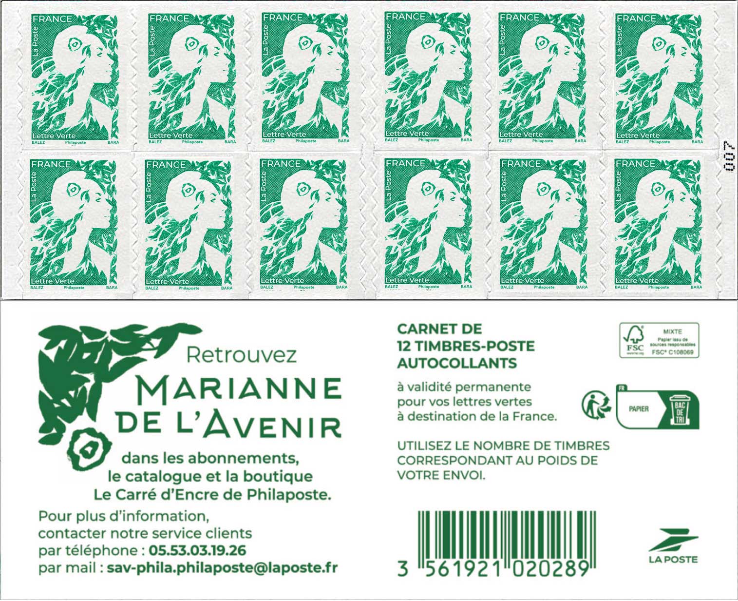 2023 Carnet Retrouvez Marianne de l'Avenir