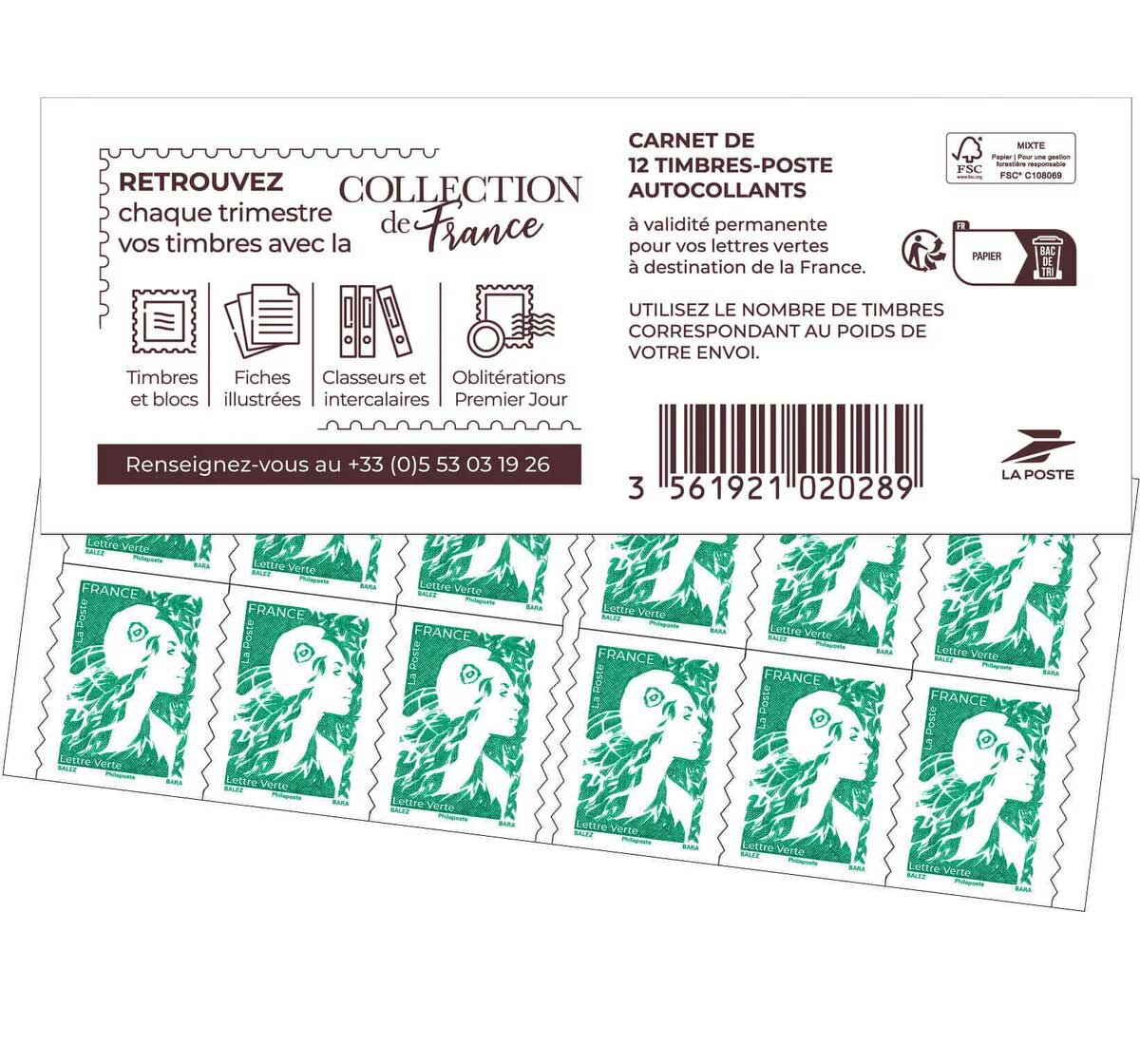 2024 Carnet COLLECTION DE FRANCE
