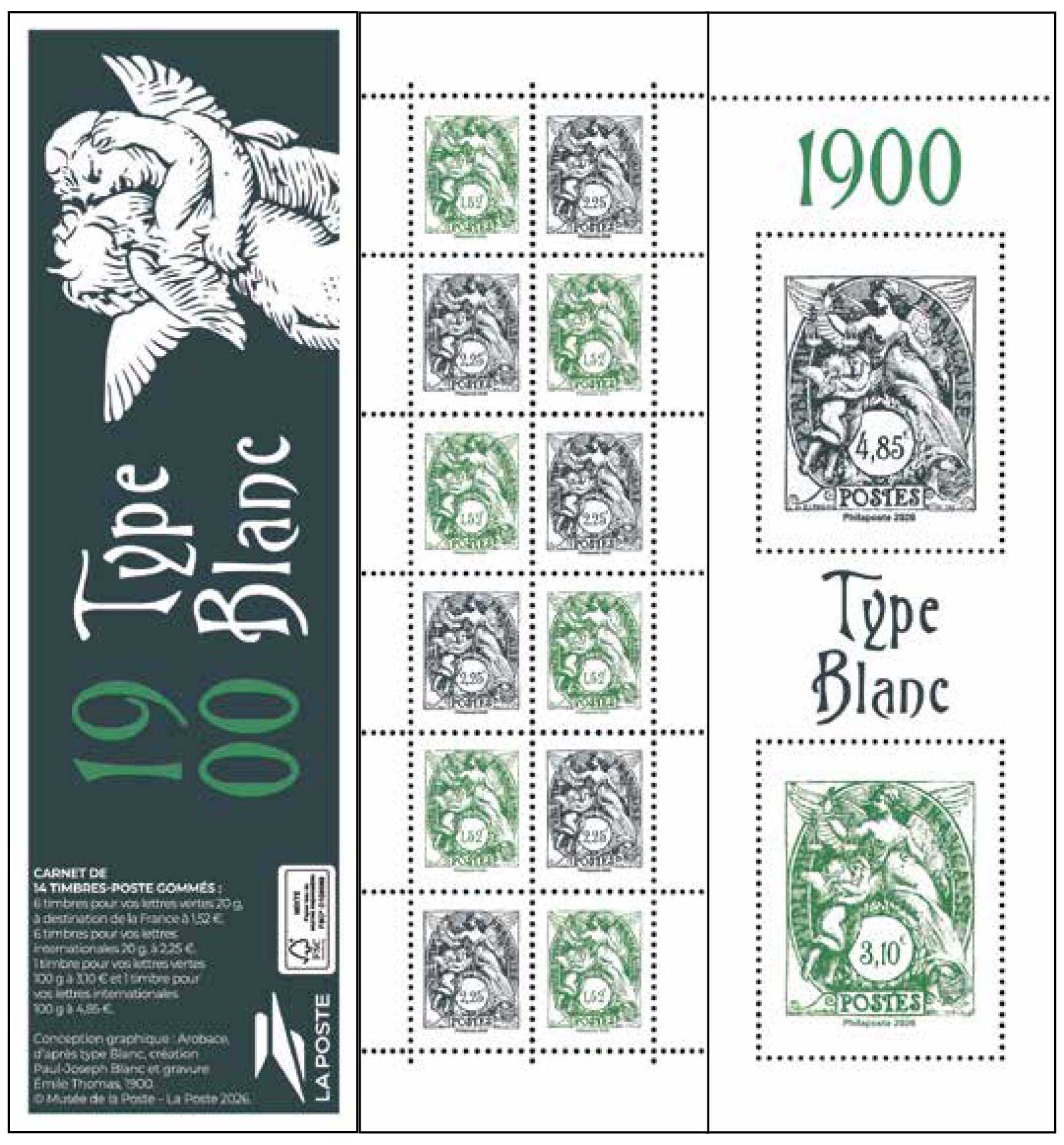 2026 CARNET 1900 TYPE BLANC