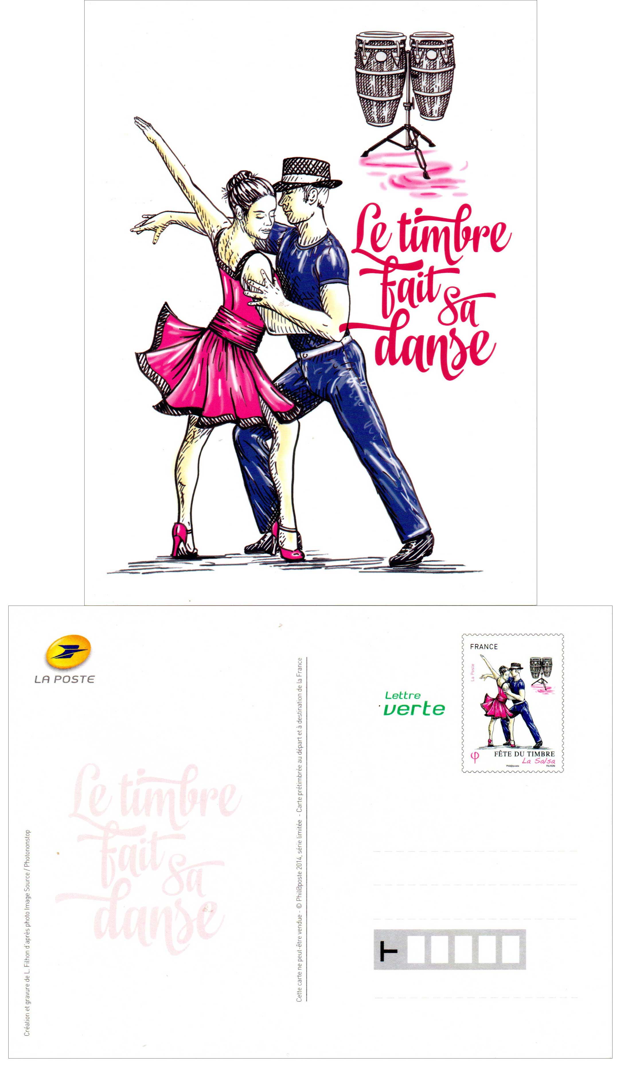 2014 Fête du timbre - Le timbre fait sa danse 2014 - La Salsa