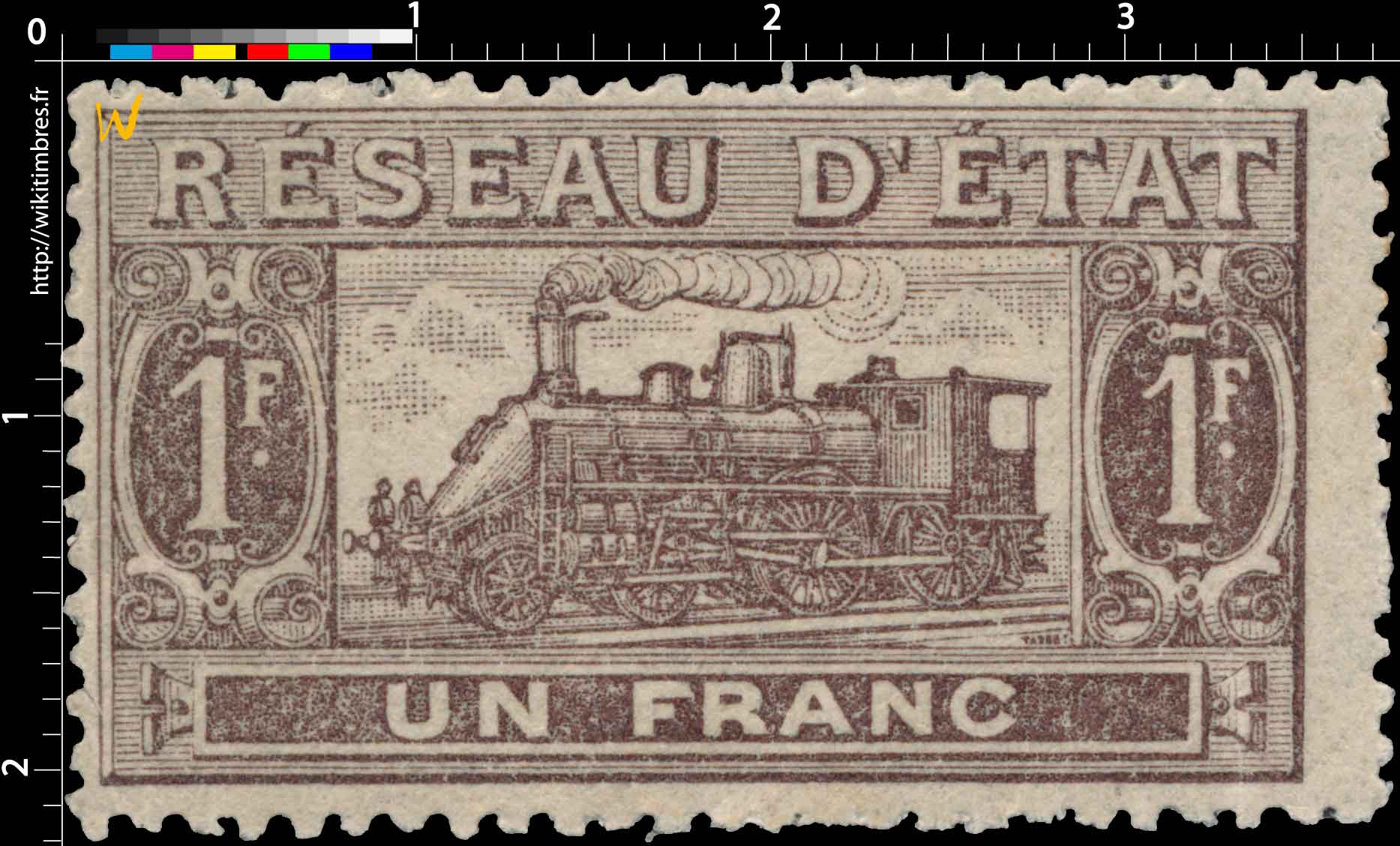 1901 Réseau d'état un franc