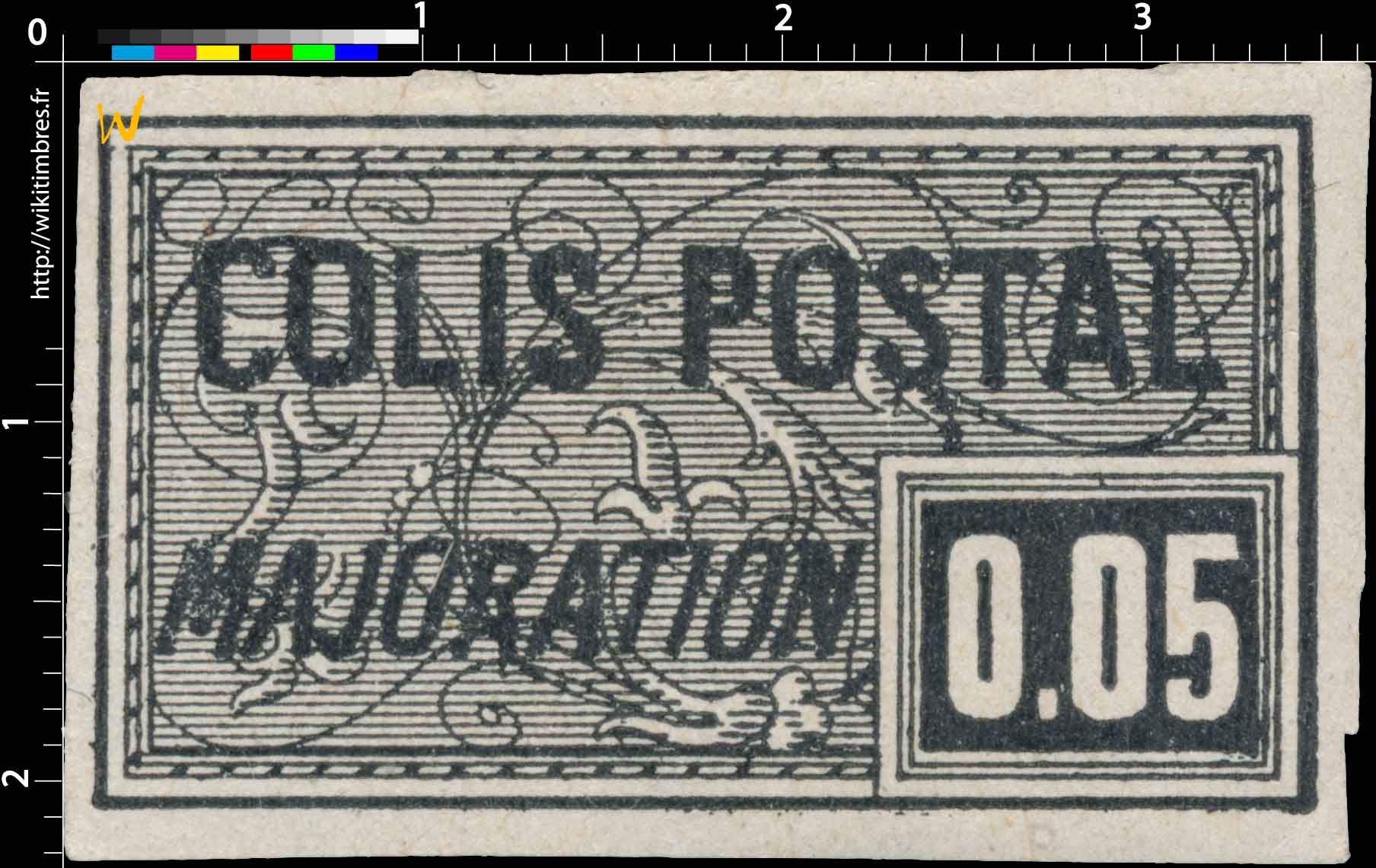 1918 COLIS POSTAL MAJORATION
