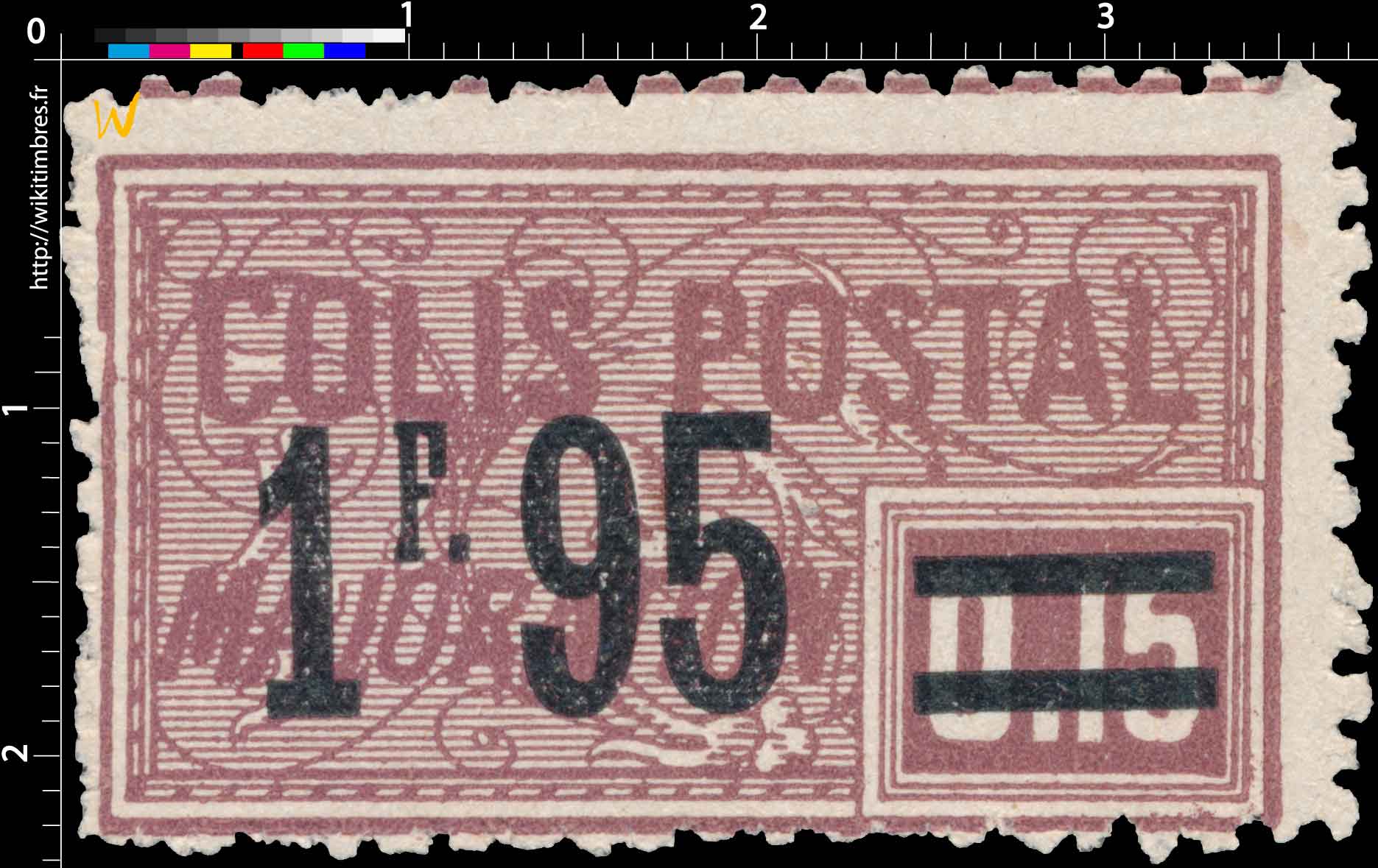 1918 COLIS POSTAL MAJORATION