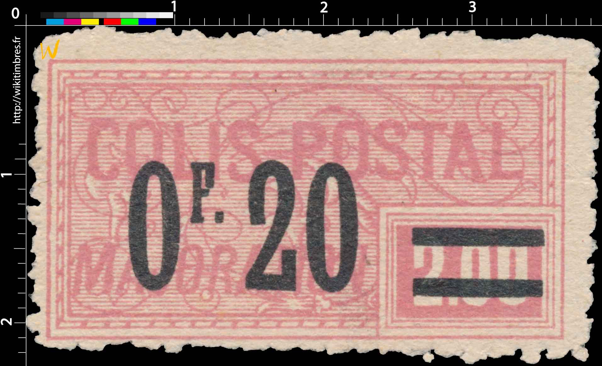 1926 COLIS POSTAL MAJORATION
