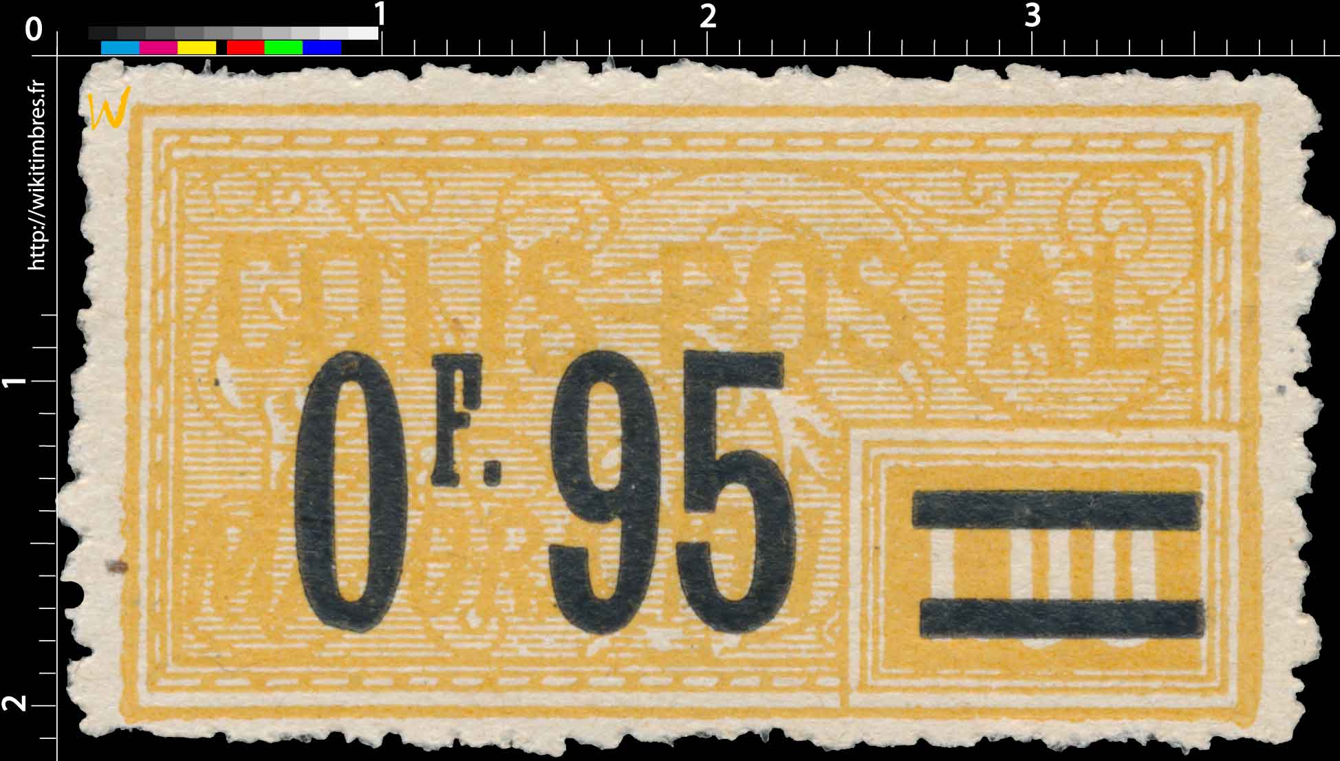 1926 COLIS POSTAL MAJORATION