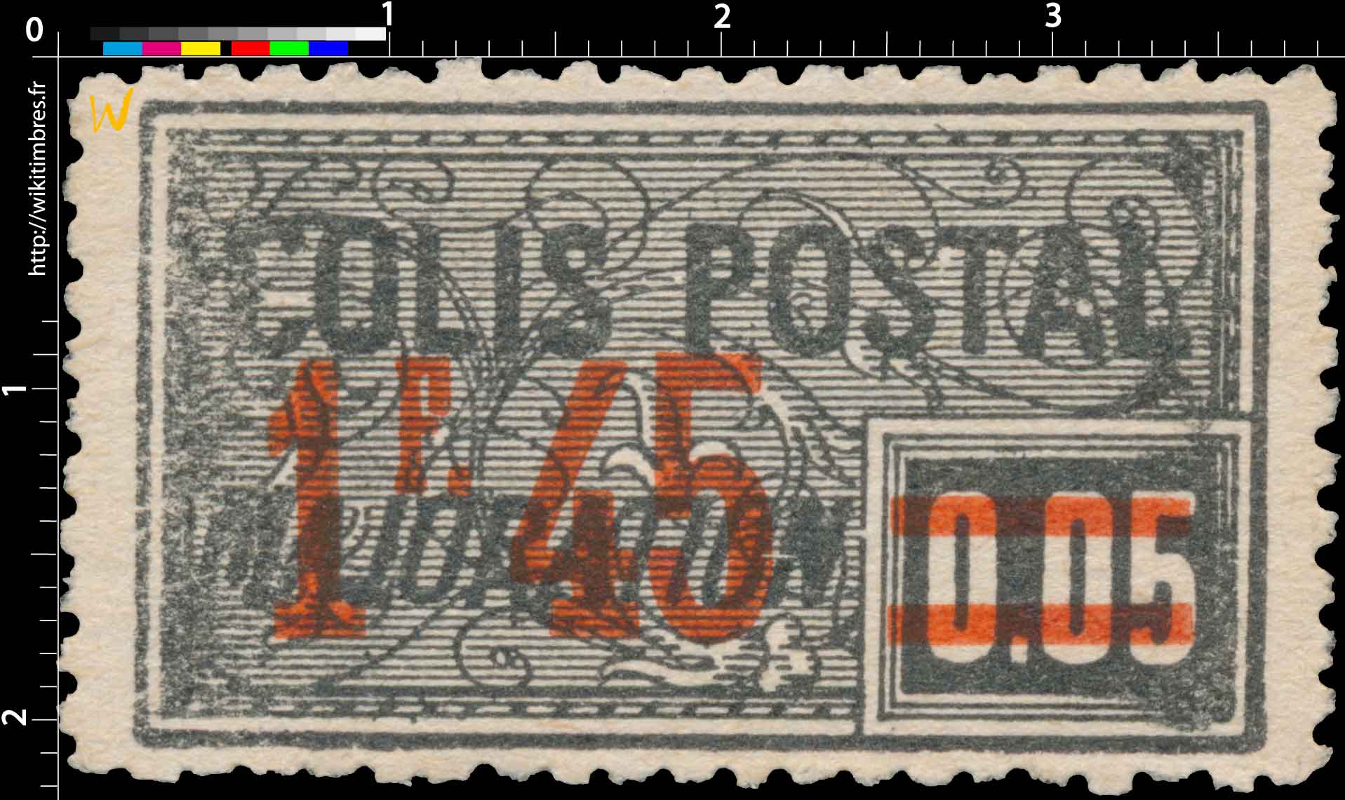 1926 COLIS POSTAL MAJORATION