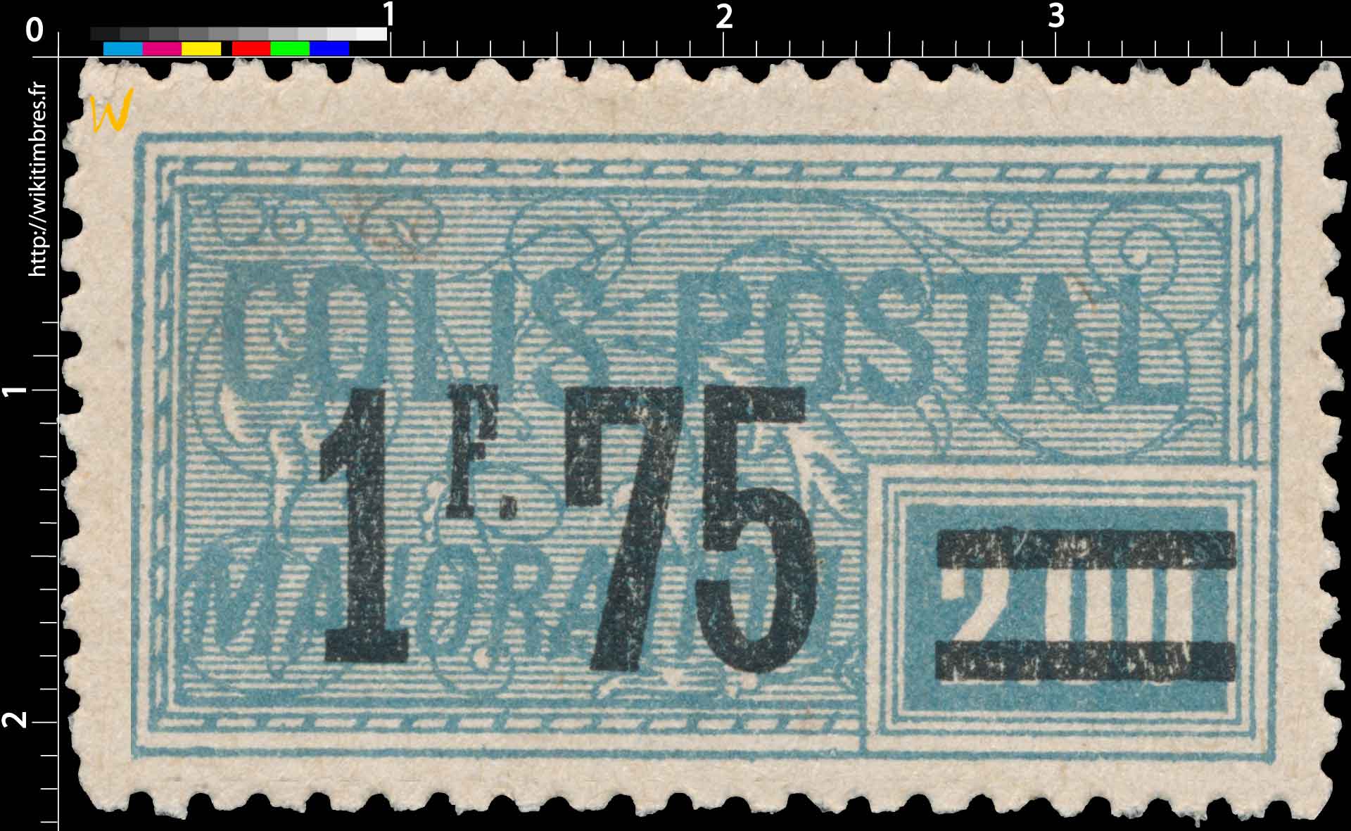 1926 COLIS POSTAL MAJORATION