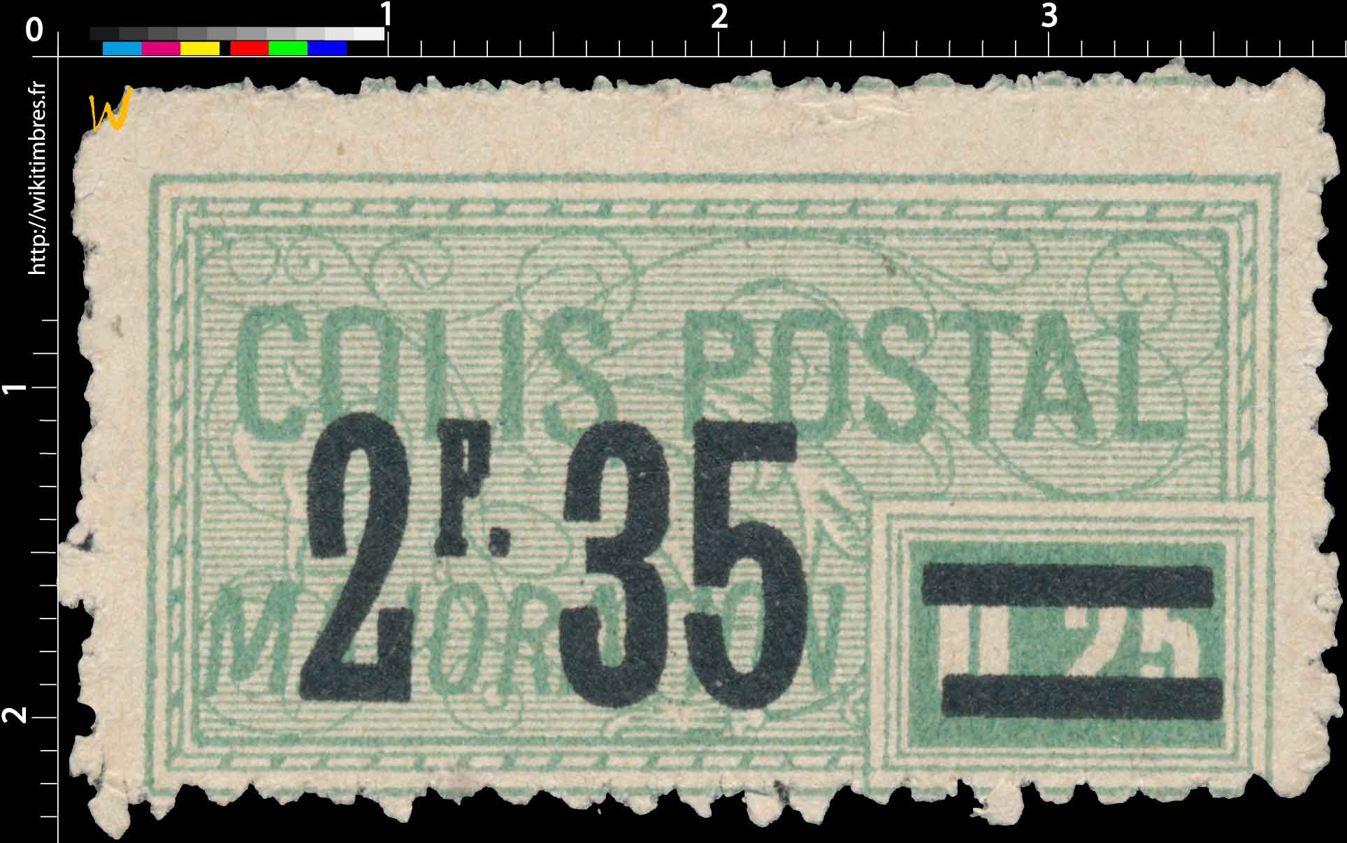 1926 COLIS POSTAL MAJORATION