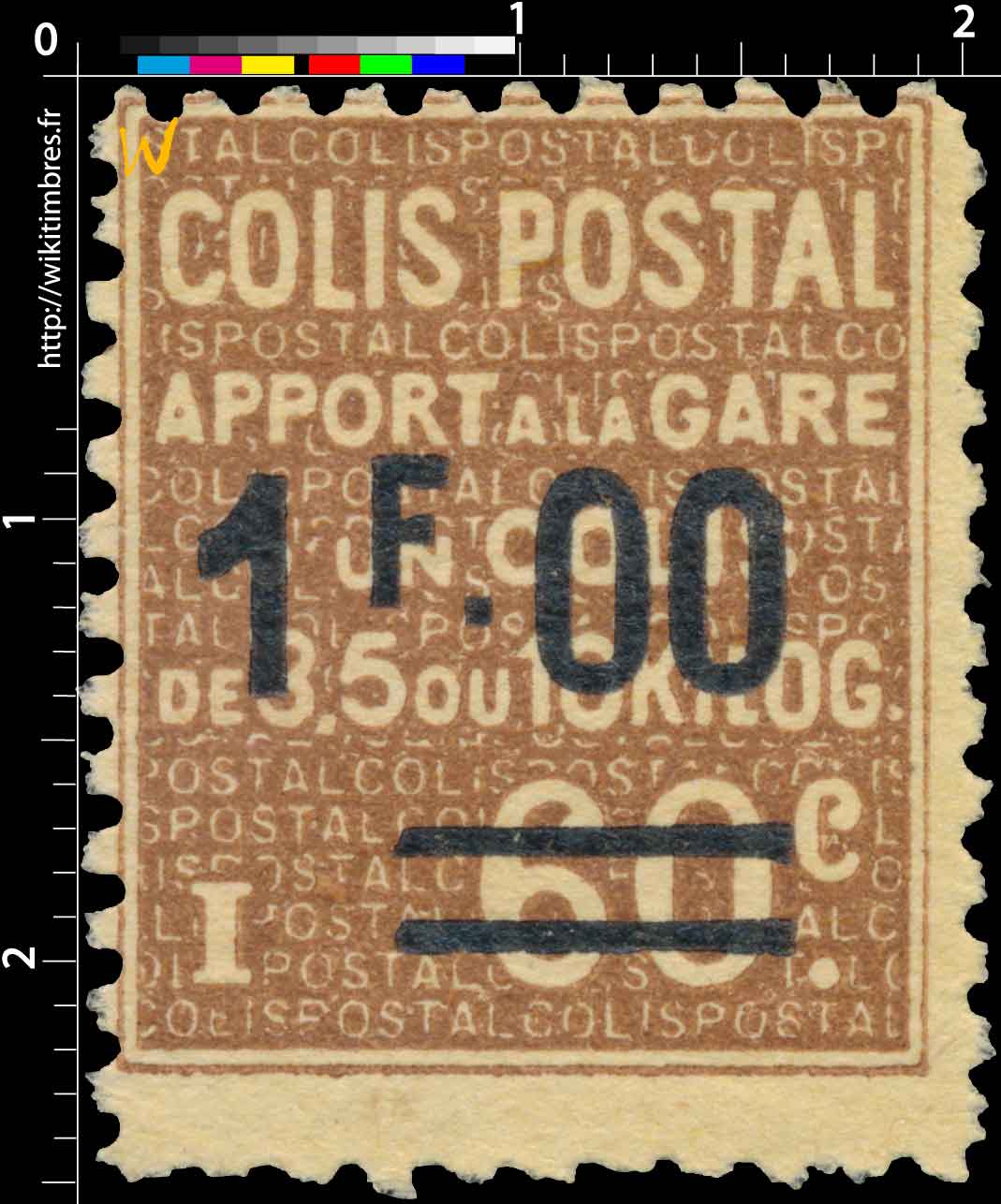 1926 COLIS POSTAL apport à la gare un colis de 3,5 ou 10 kilos