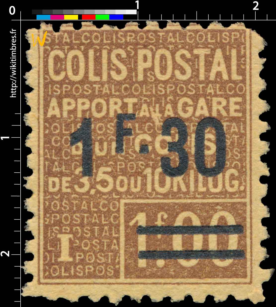 1926 COLIS POSTAL apport à la gare un colis de 3,5 ou 10 kilos
