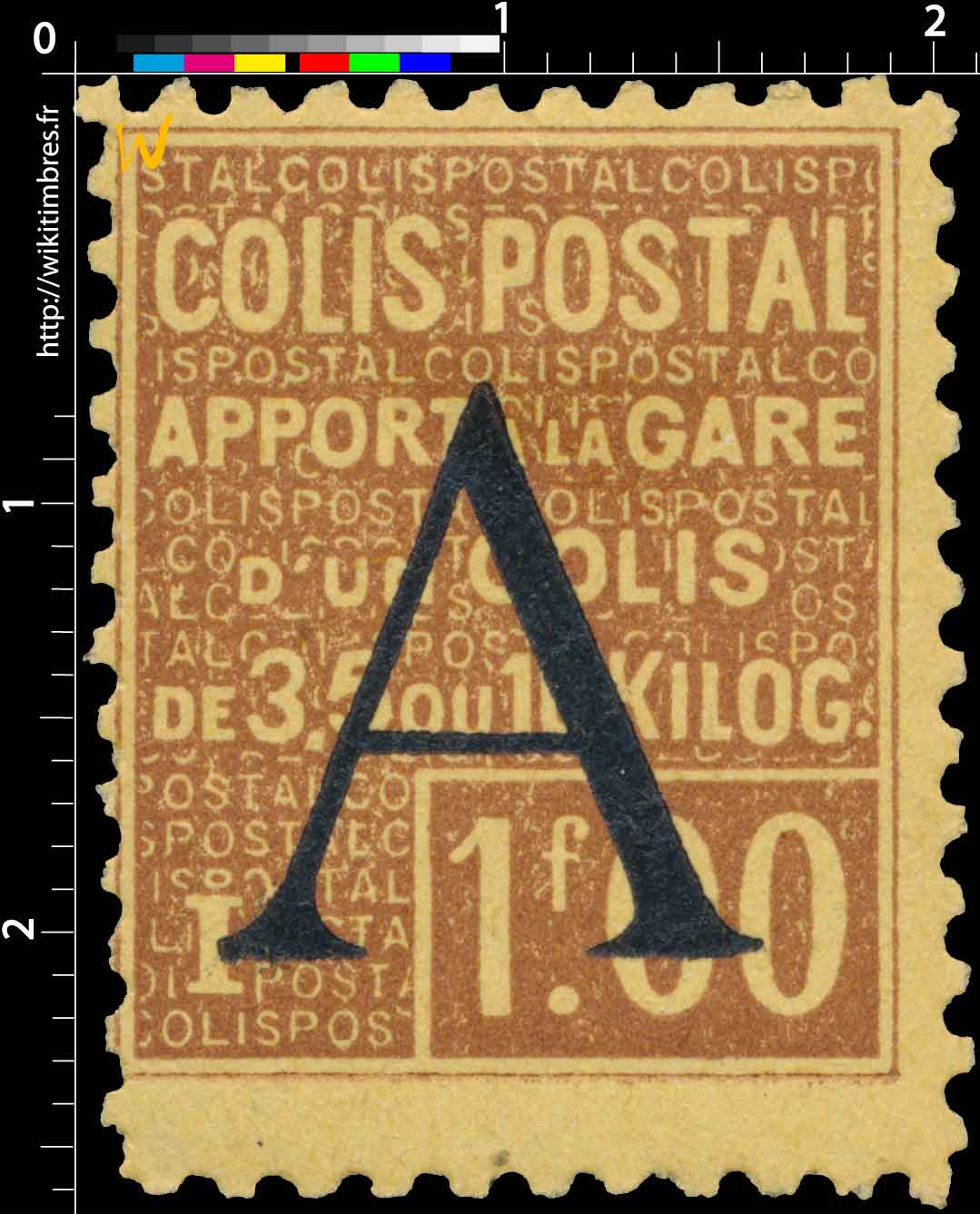 1928 COLIS POSTAL Apport à la gare d'un colis de 3 à 10 kilos
