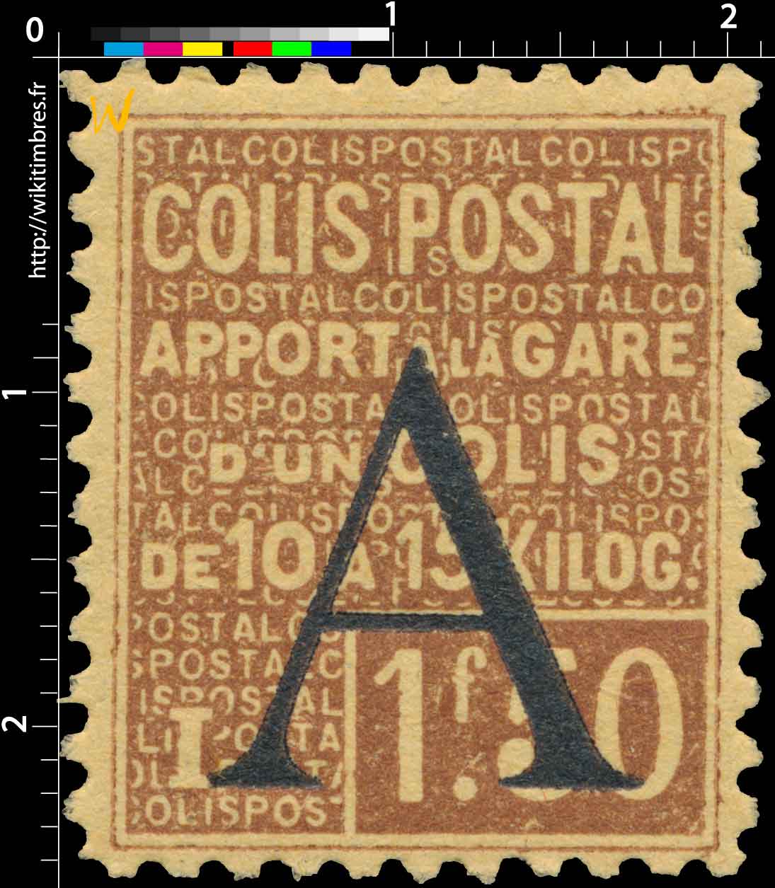 1928 COLIS POSTAL Apport à la gare d'un colis de 10 à 15 kilos