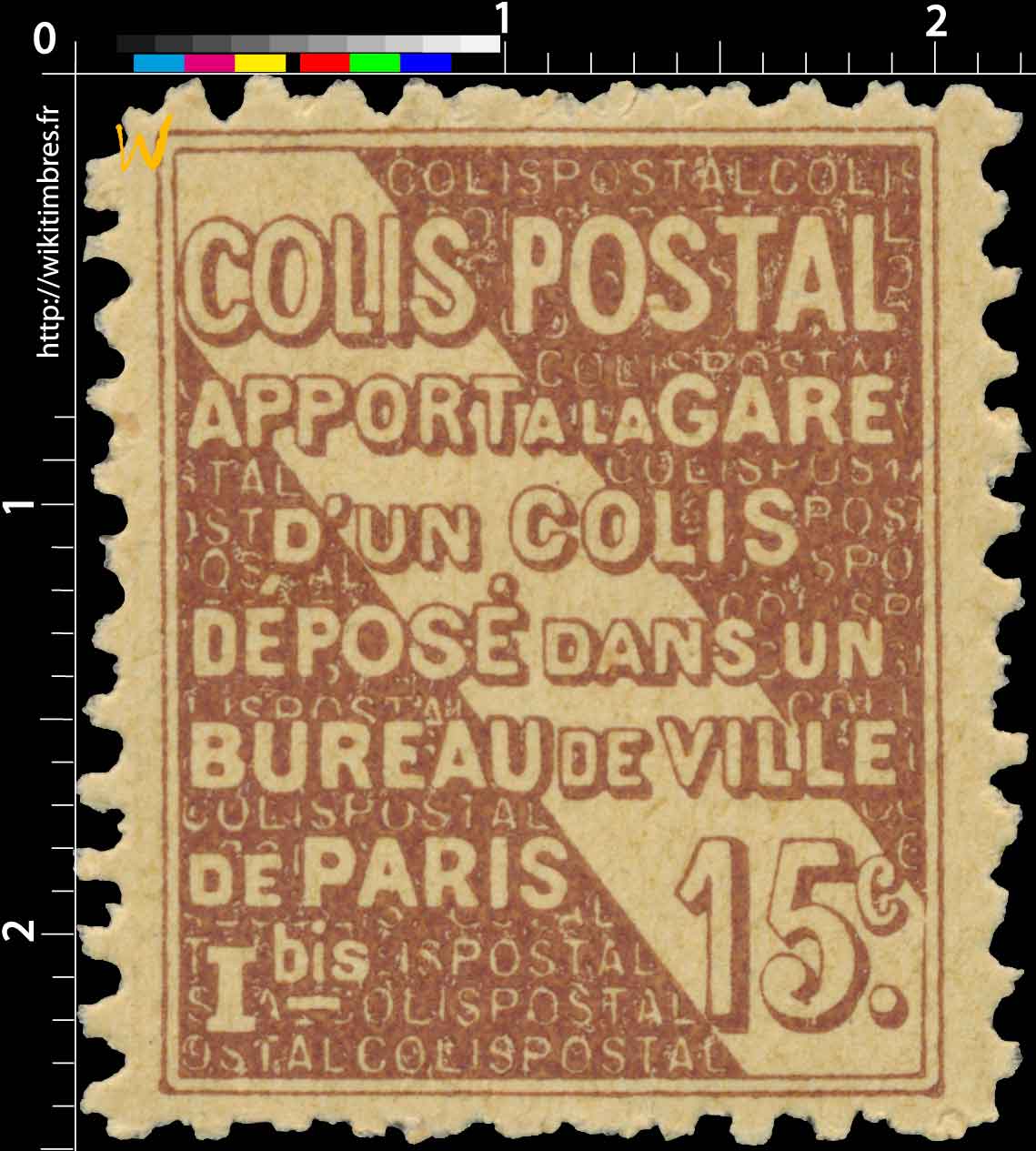 1932 COLIS POSTAL Apport à la gare d'un colis déposé dans un bureau de ville de Paris