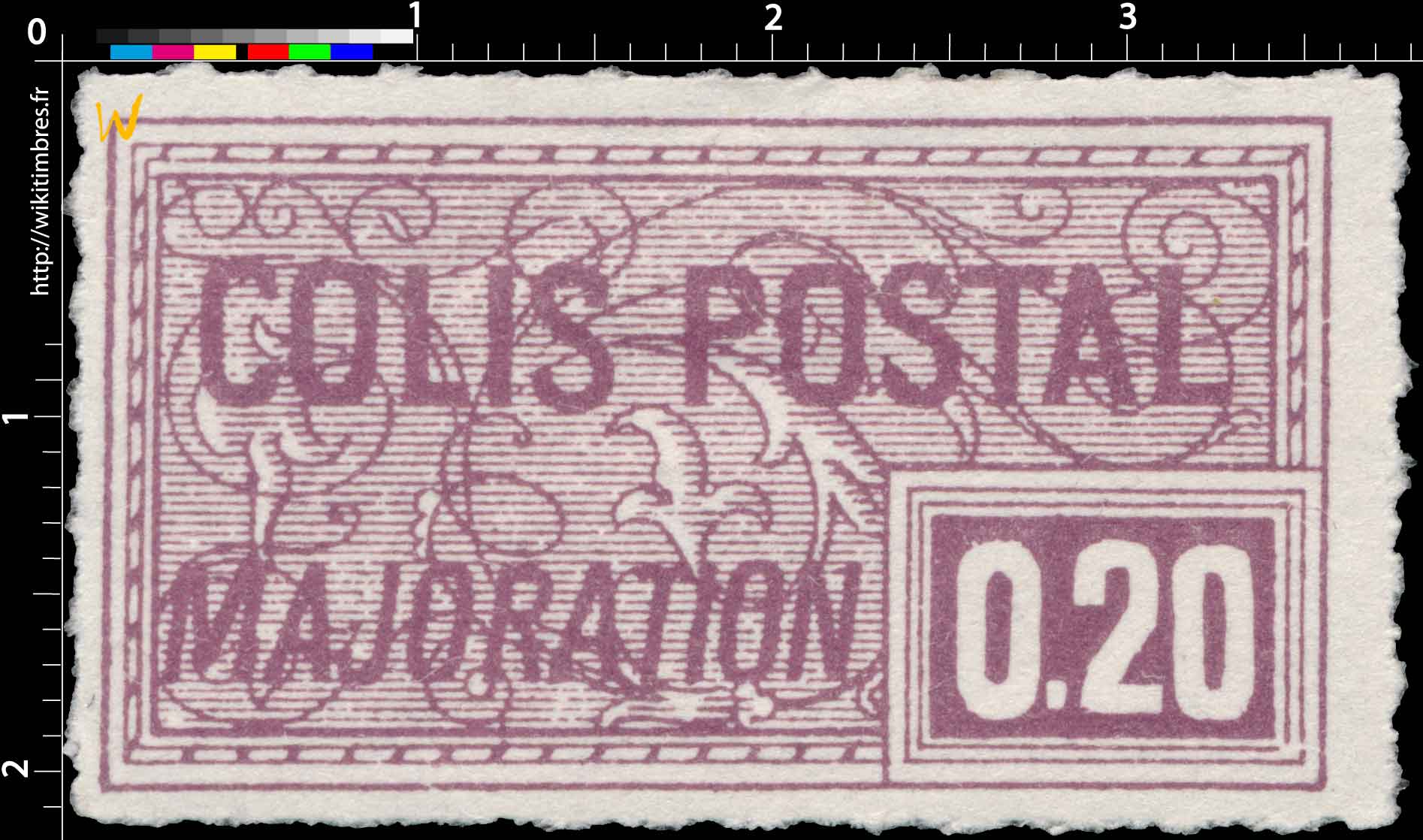 1938 COLIS POSTAL MAJORATION