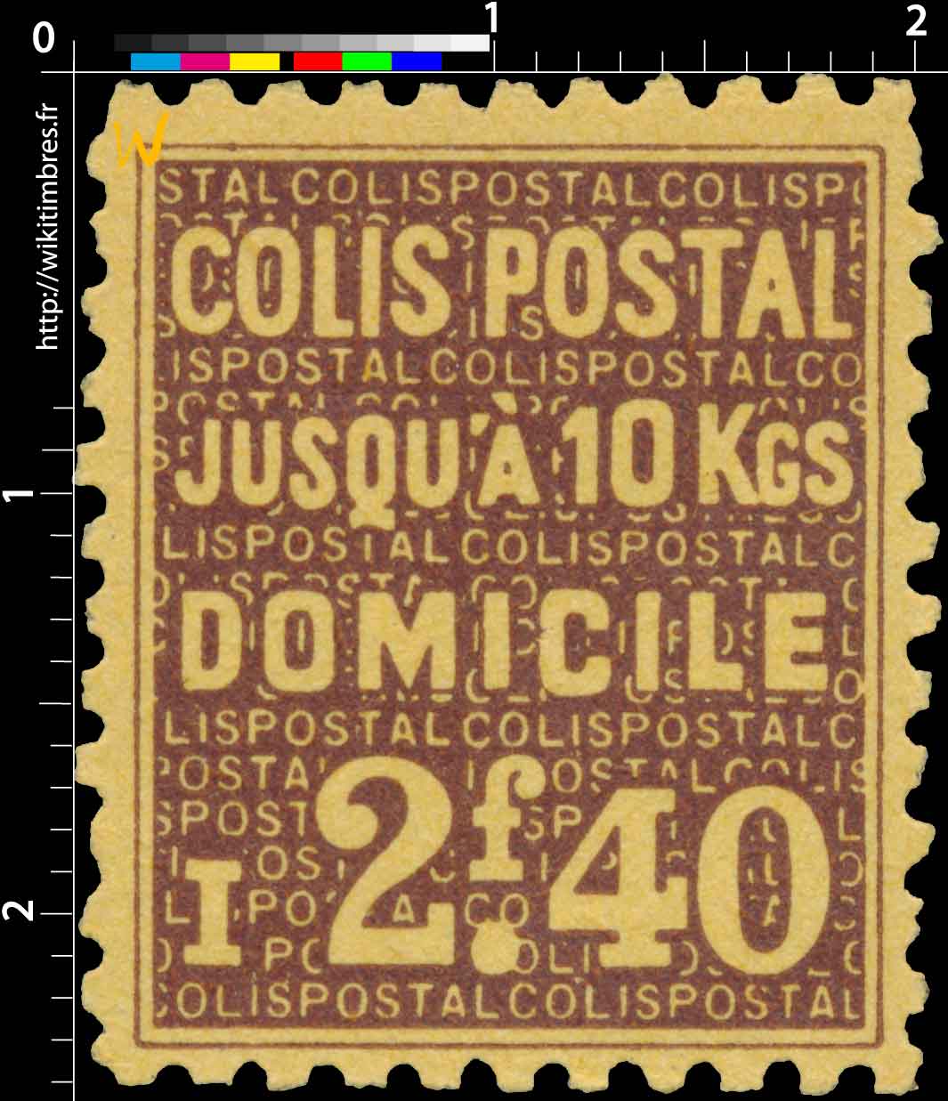 1939 COLIS POSTAL Jusqu'à 10Kgs domicile