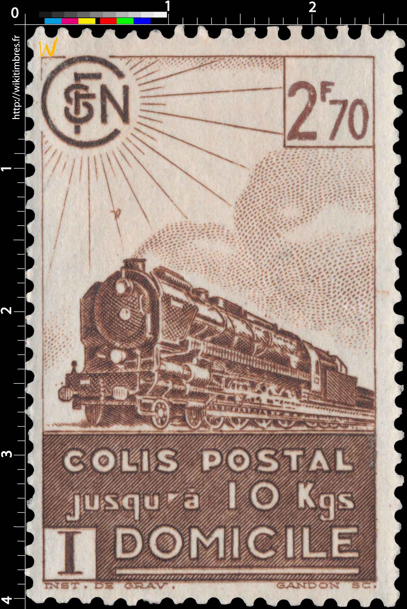 1941 COLIS POSTAL Jusqu'à 10Kgs domicile