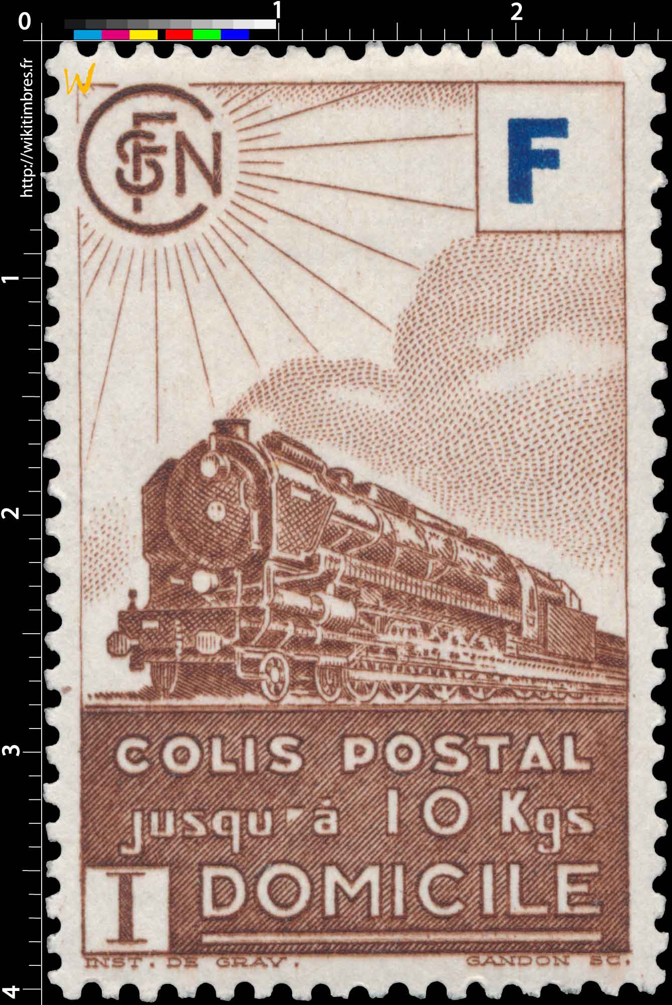 1943 COLIS POSTAL Jusqu'à 10Kgs domicile