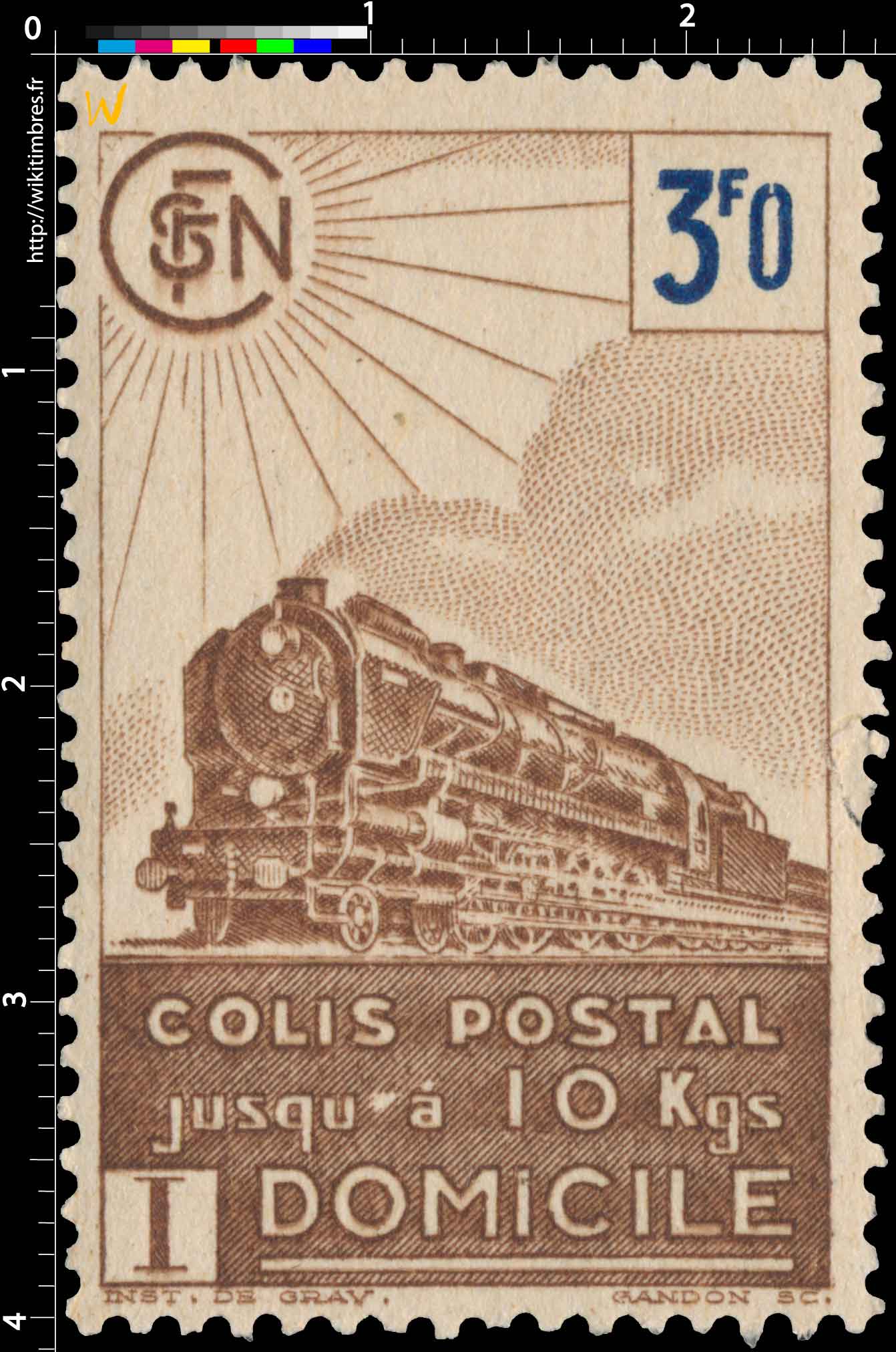 1943 COLIS POSTAL jusqu'à 10Kgs domicile