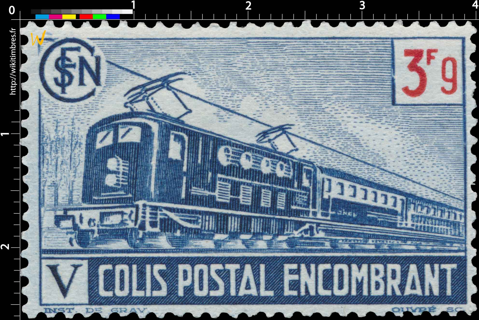1944 COLIS POSTAL encombrant