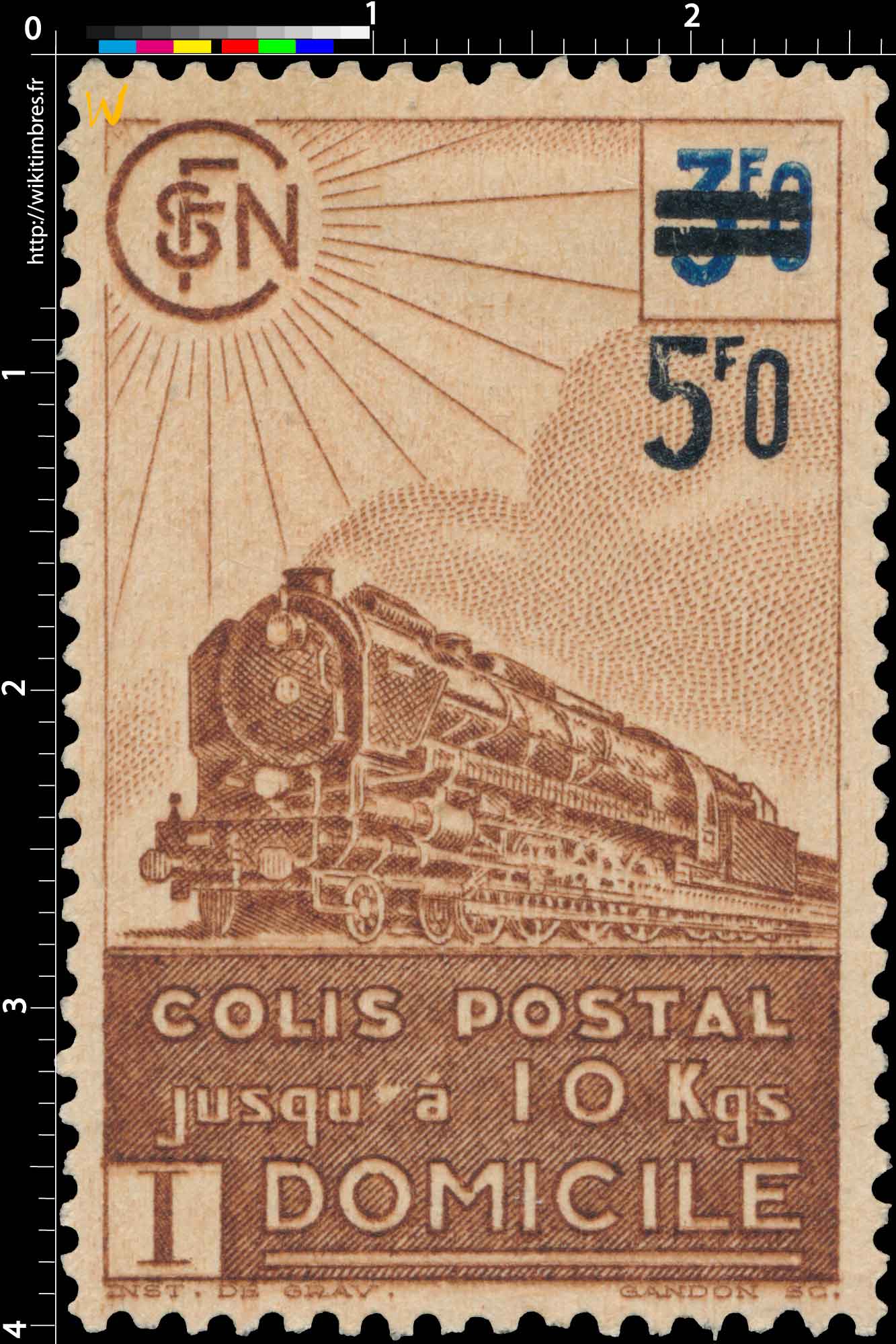 1945 COLIS POSTAL jusqu'à 10Kgs domicile